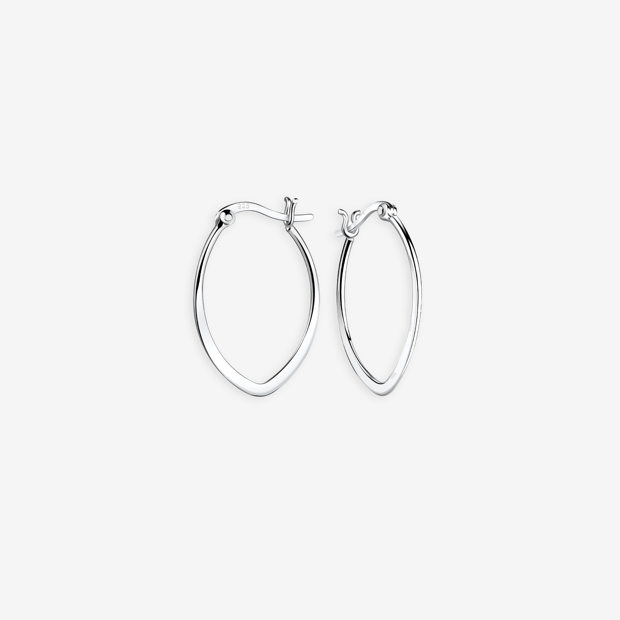 French Lock Flat Hoops