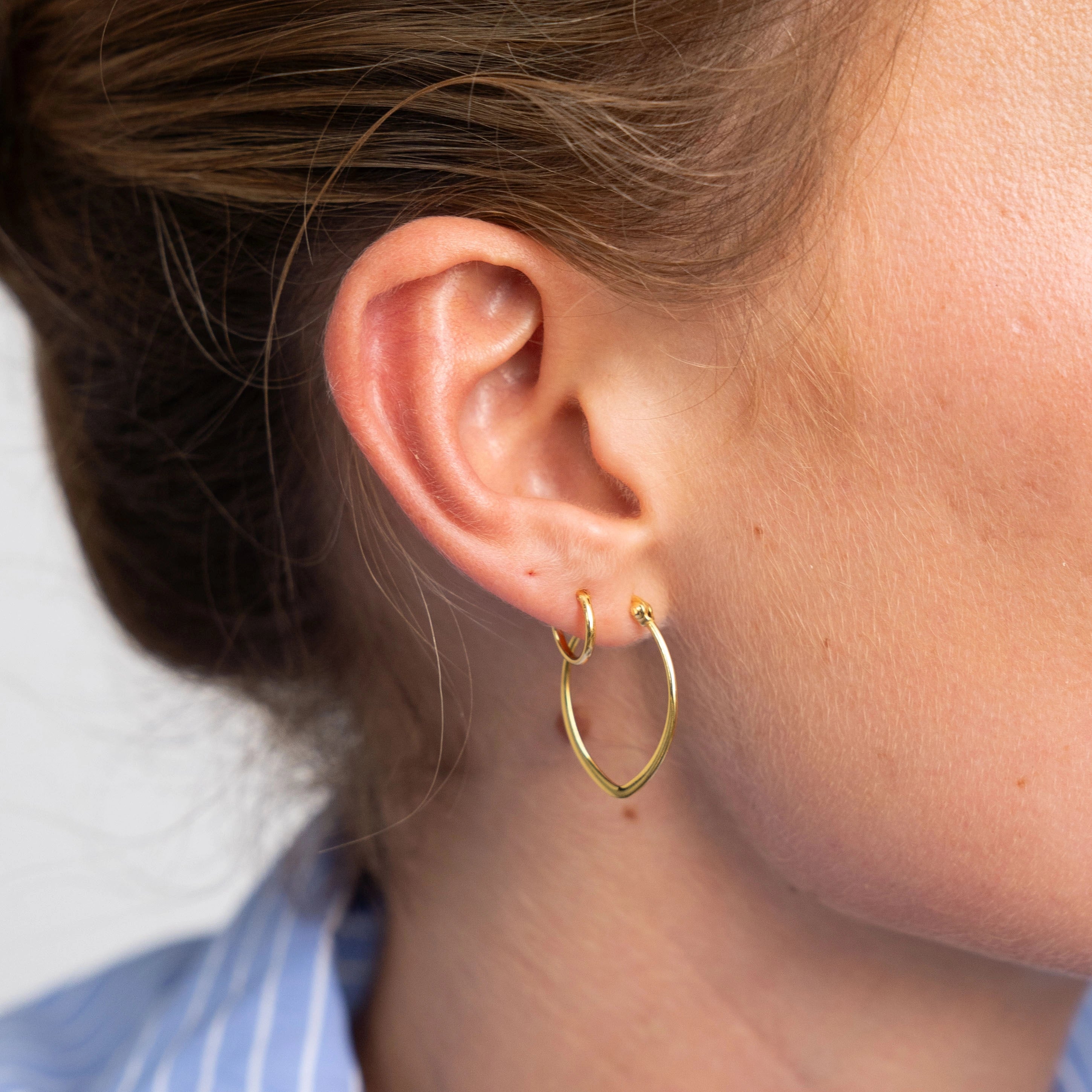 French Lock Flat Hoops