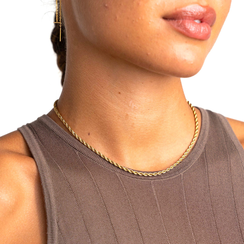 Perle, Slange & Dot Rope Sæt: 4 halskæder