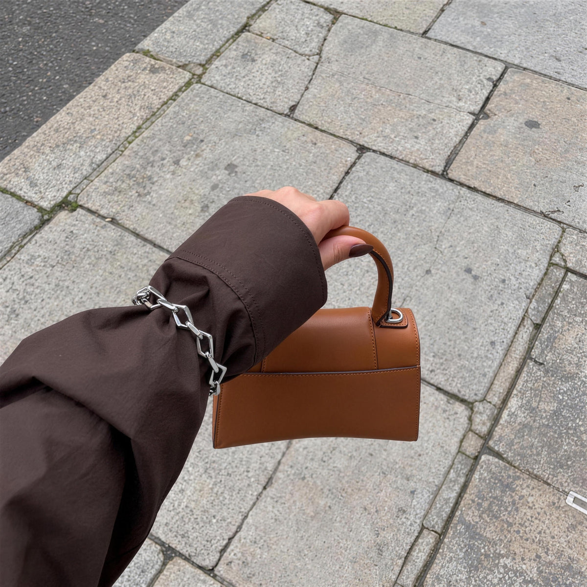 Chunky Armbånd Sølvfarvet