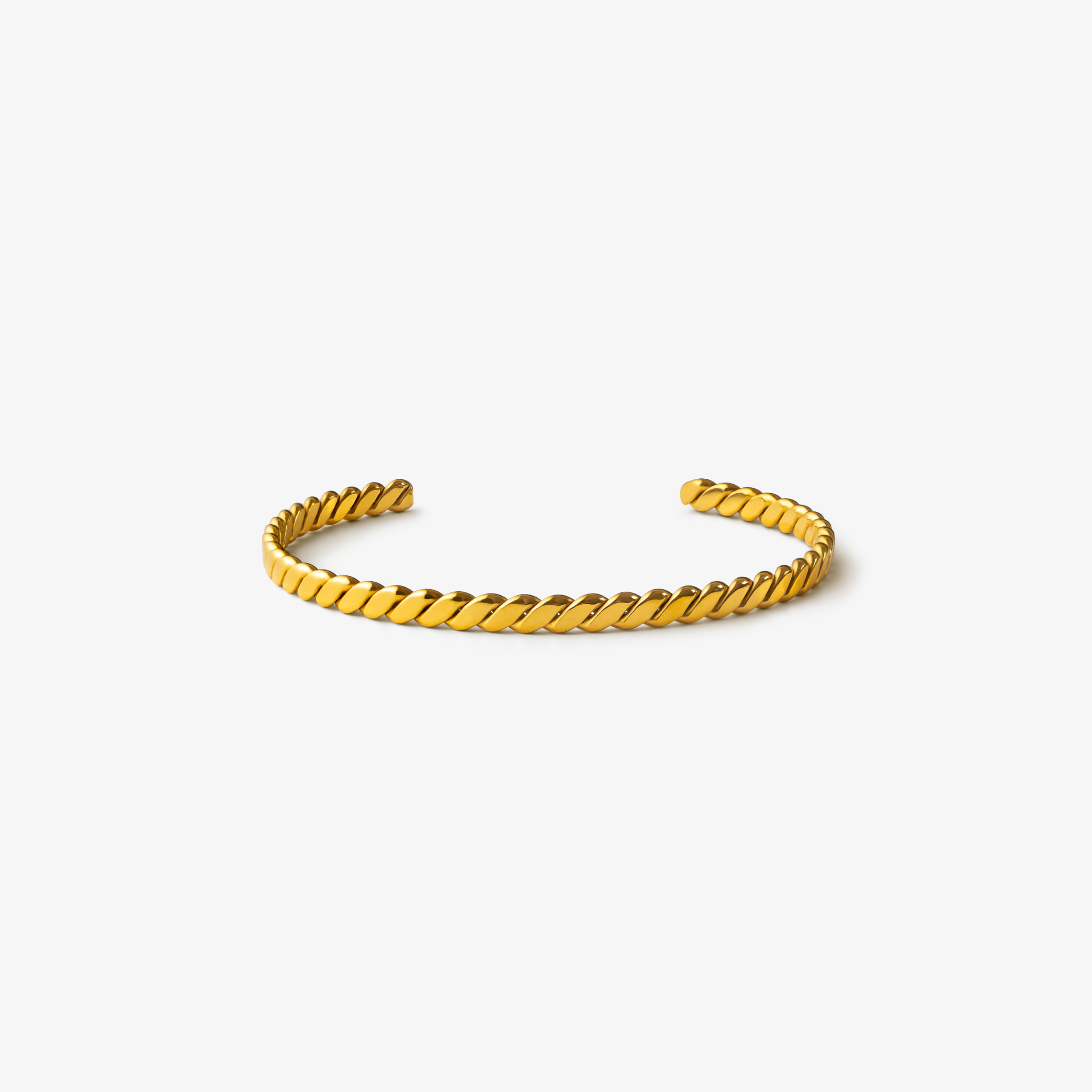 Twisted Bangle Armbånd Guldbelagt