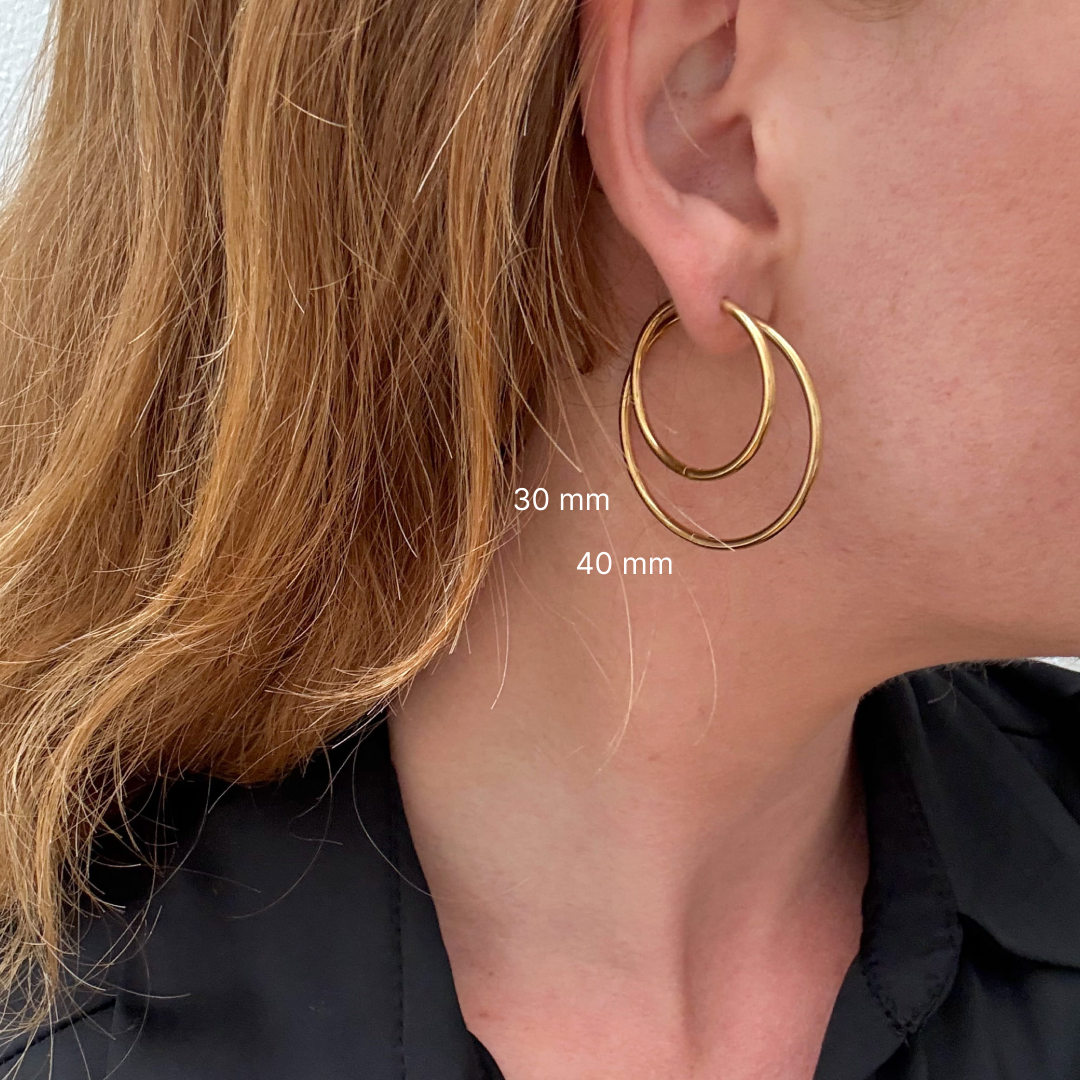 Classic Hoop 30 mm Guldbelagt