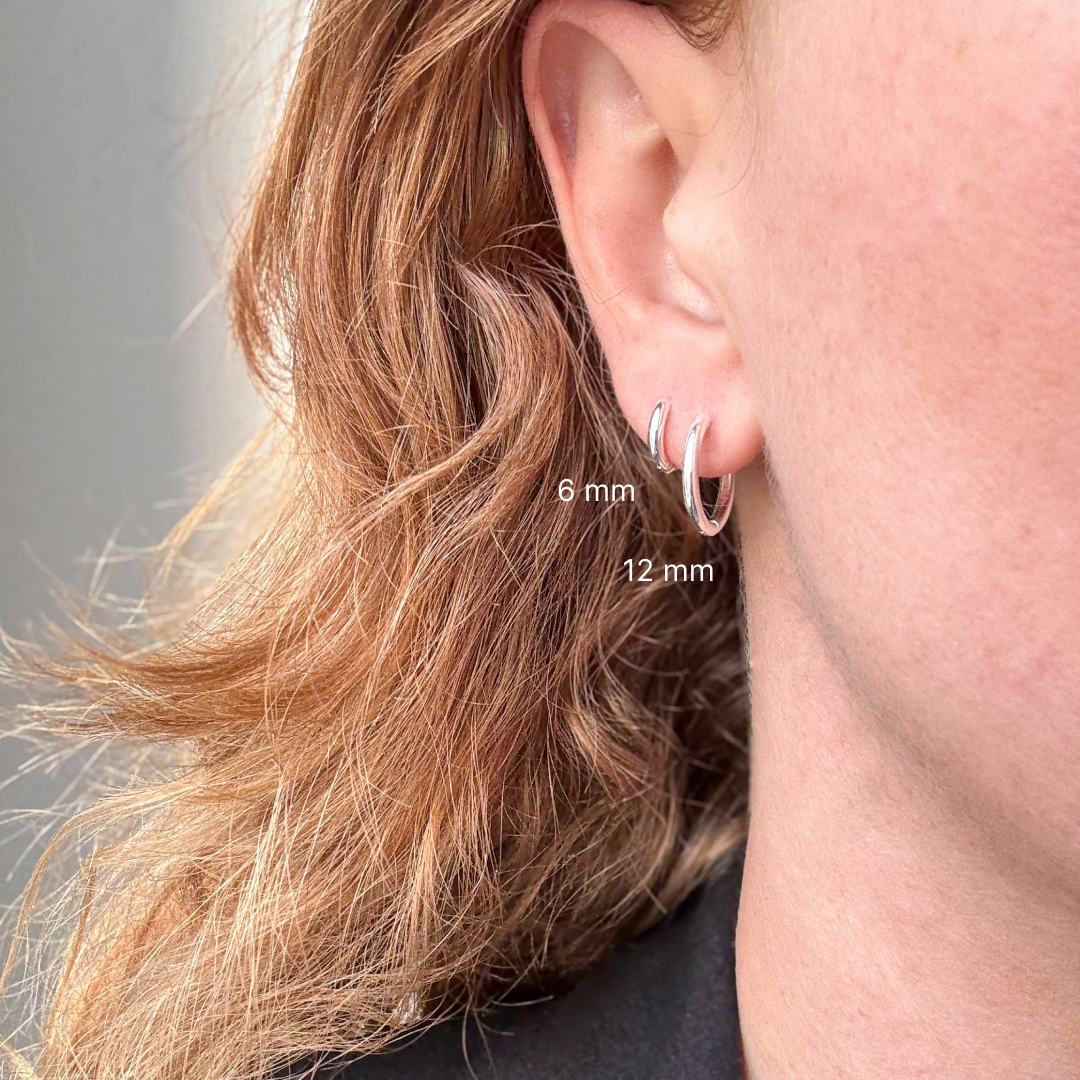 Classic Hoop 6 mm Sølvbelagt