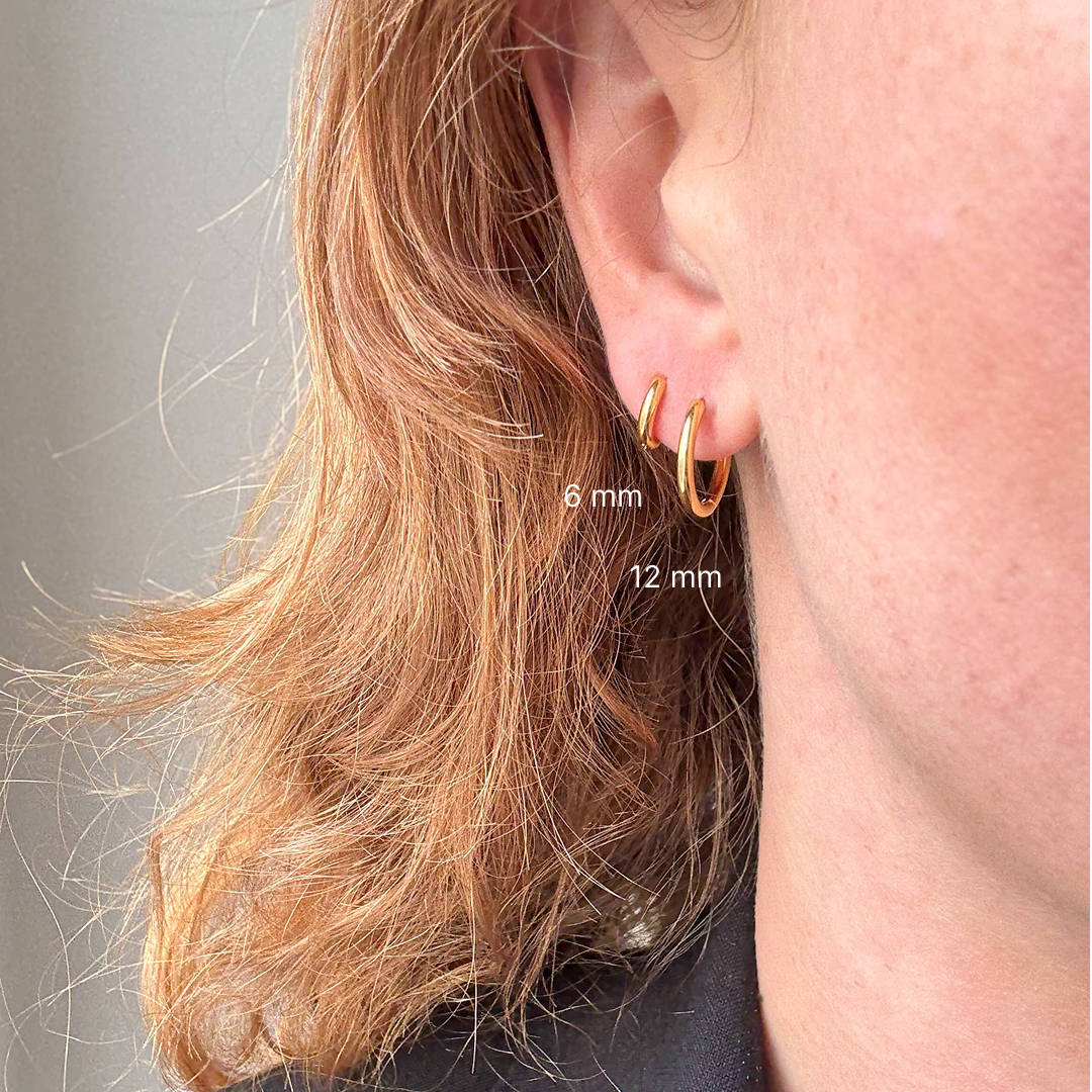 Classic Hoop 6 mm Guldbelagt