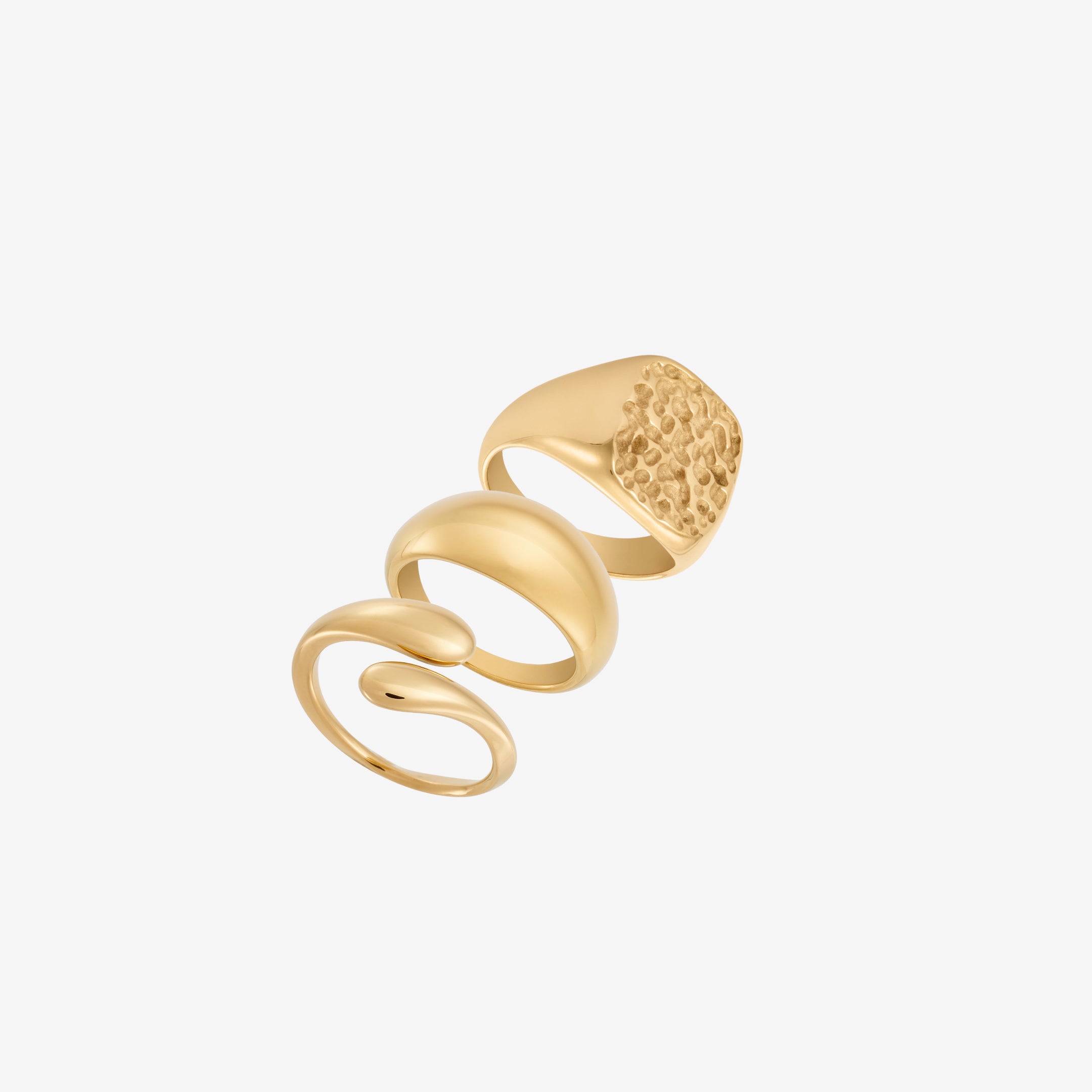 Hug og Hamret Sæt: 3 ringe