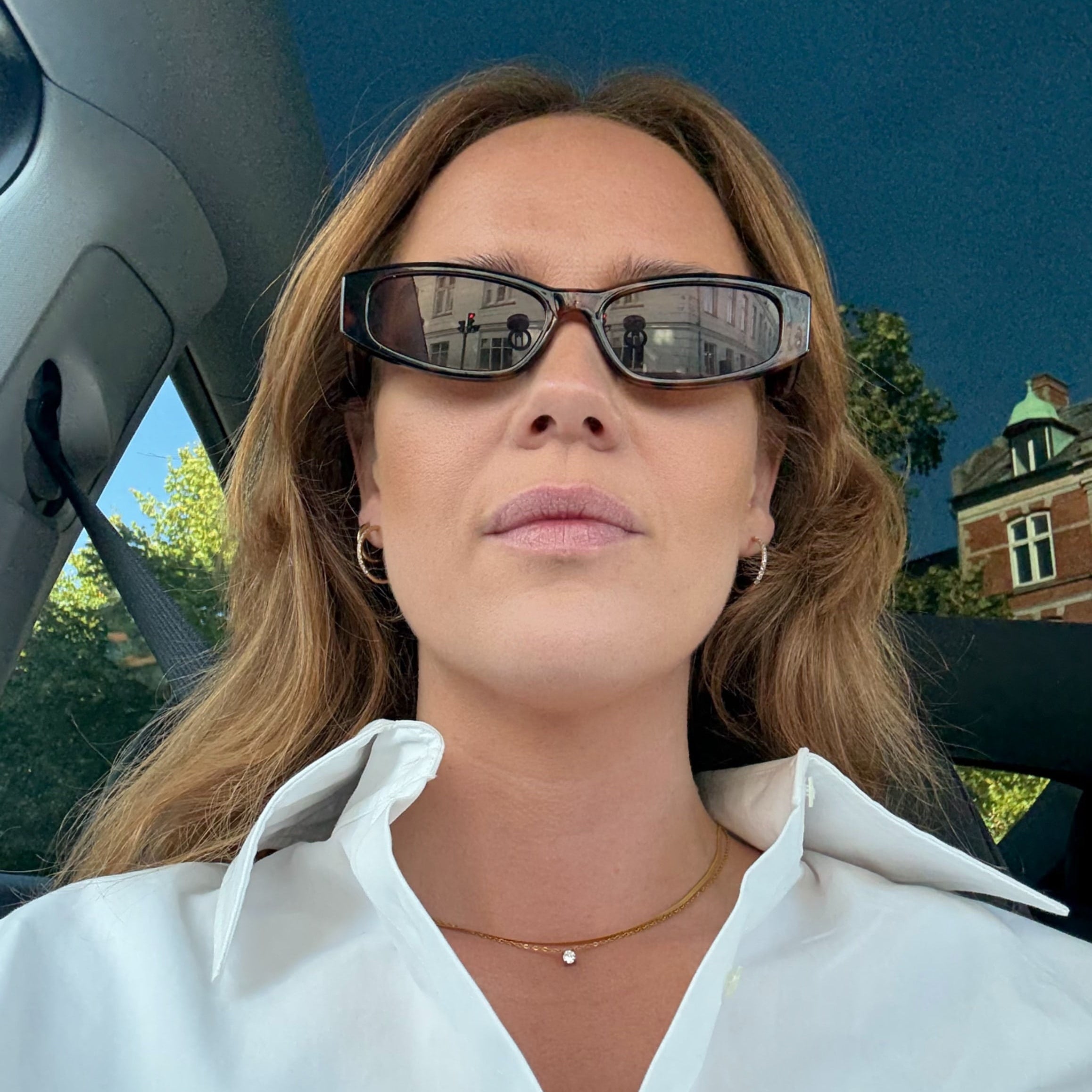 Krystal Creoler 18K Guldbelagt 18mm