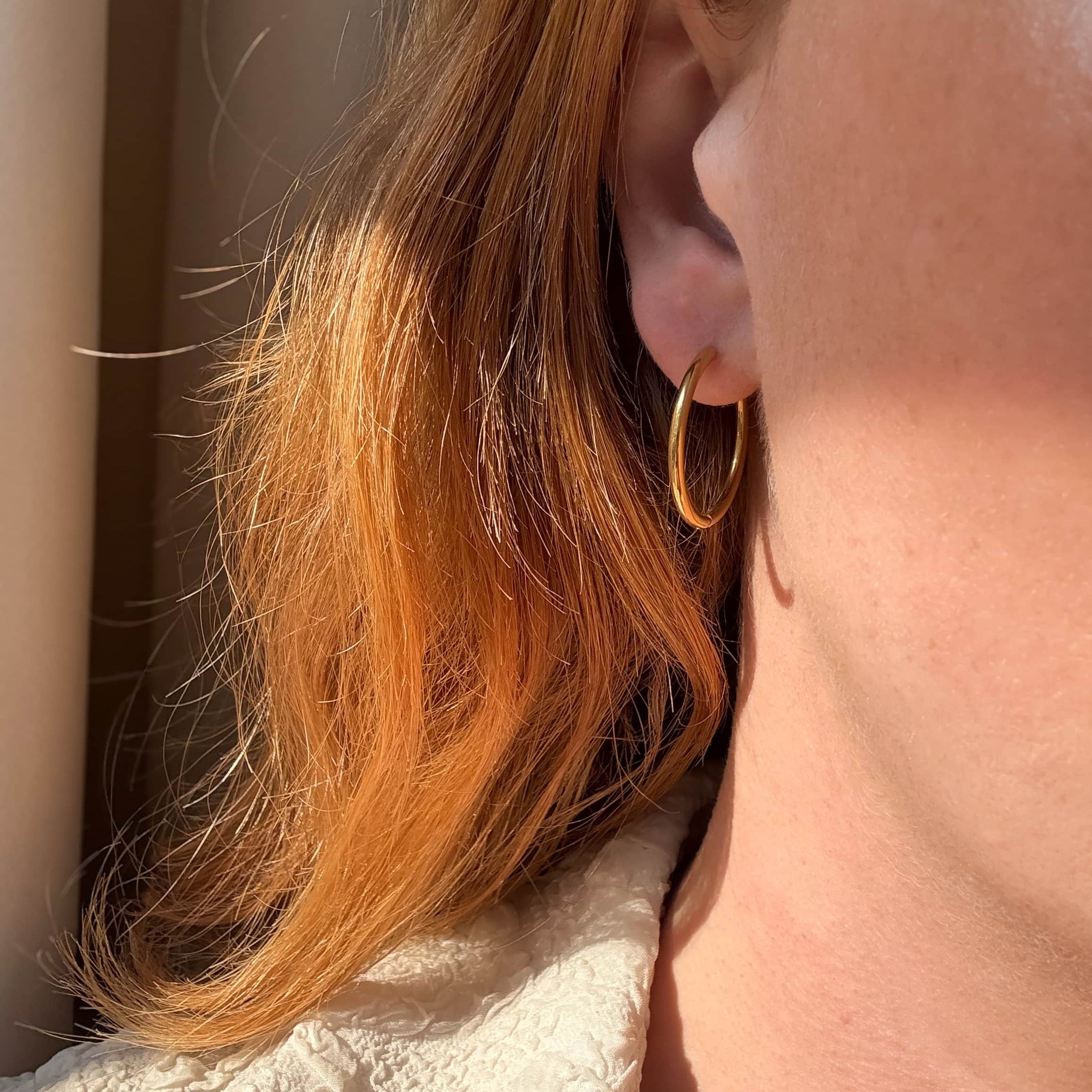 Classic Hoop 18 mm Guldbelagt