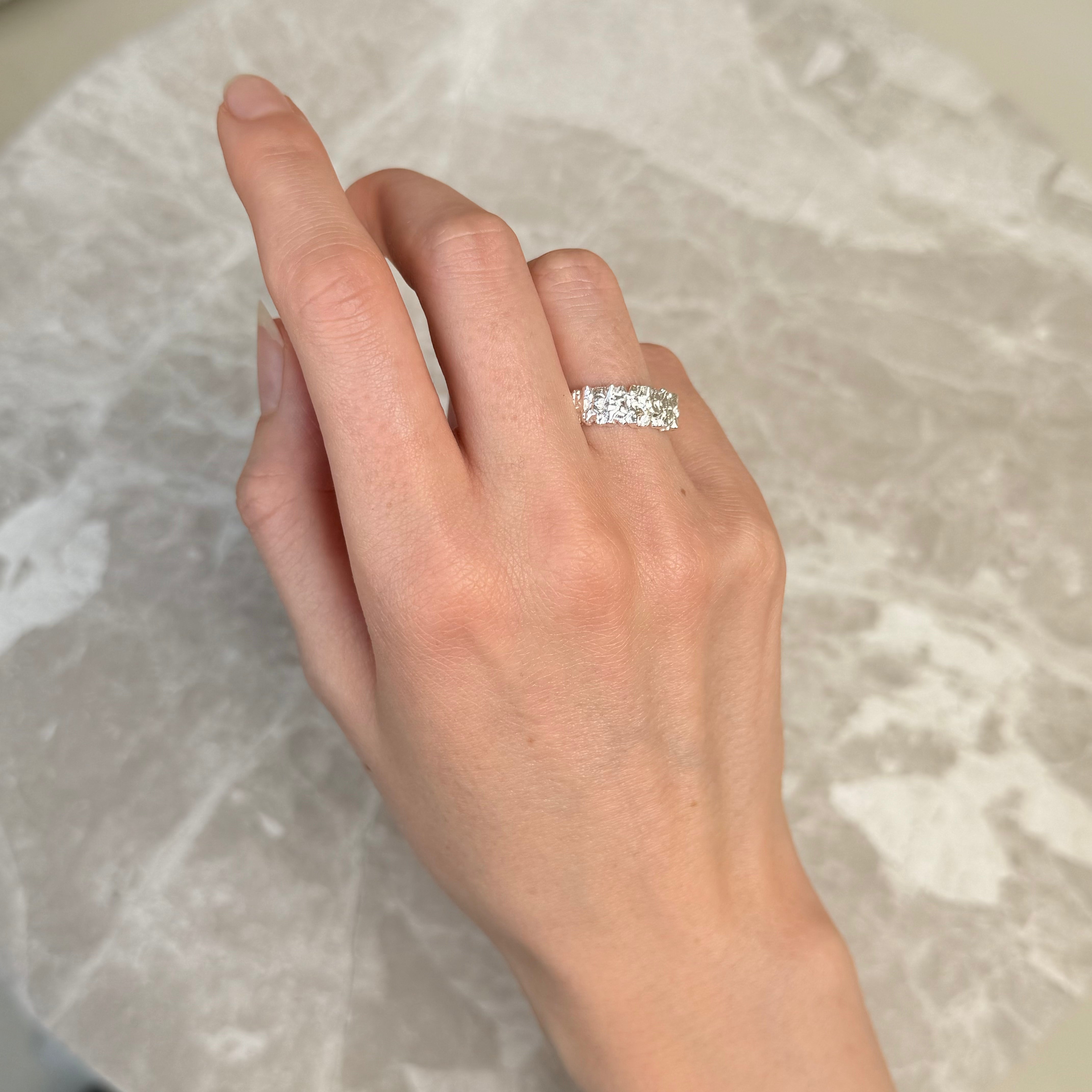 Multi Dot og Hamret Sølv Sæt