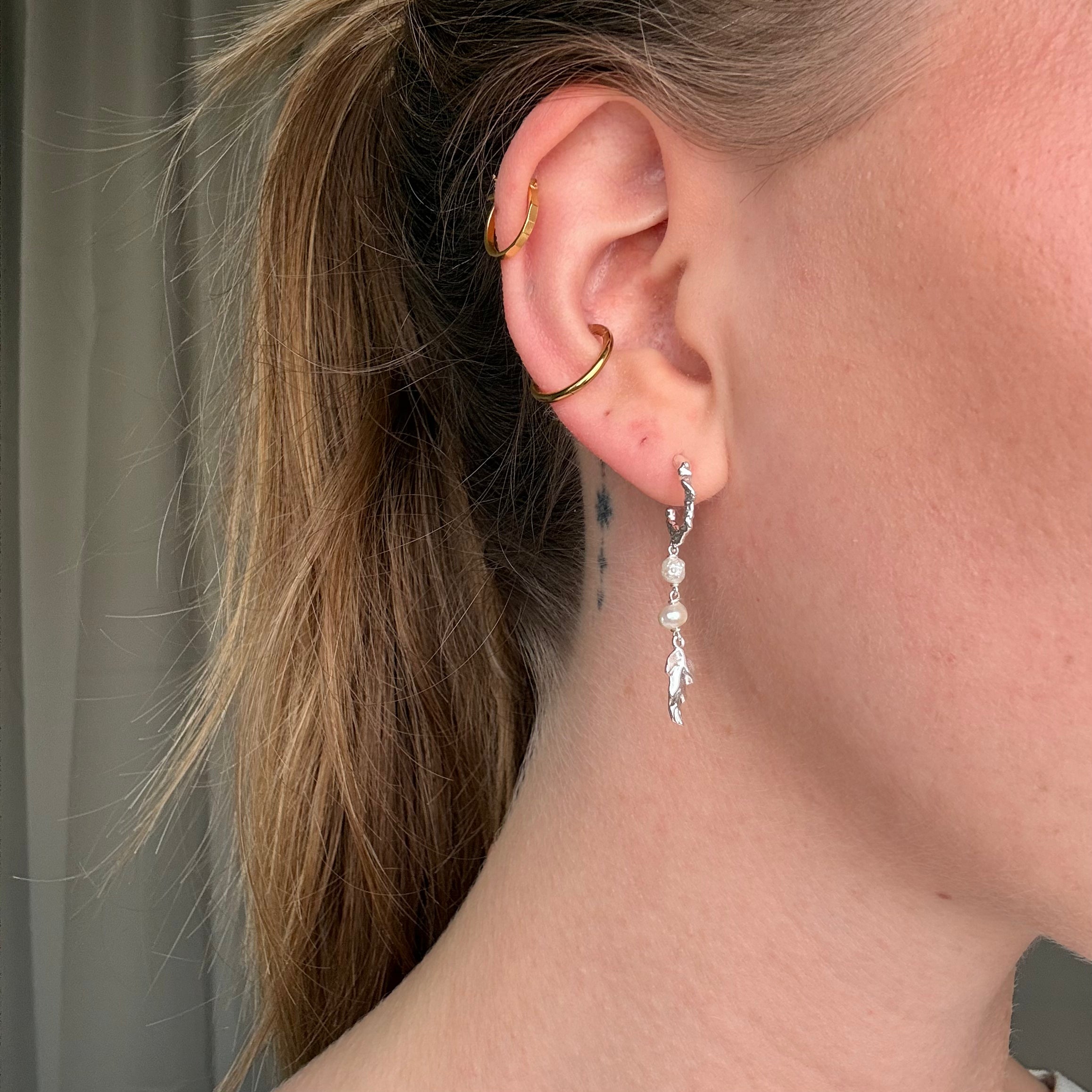 Sølv Mini Chunky, Dangle Sæt