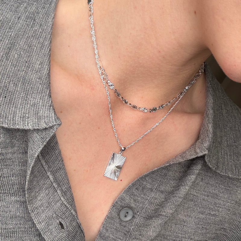 Konfirmationshalskæde Sølvbelagt