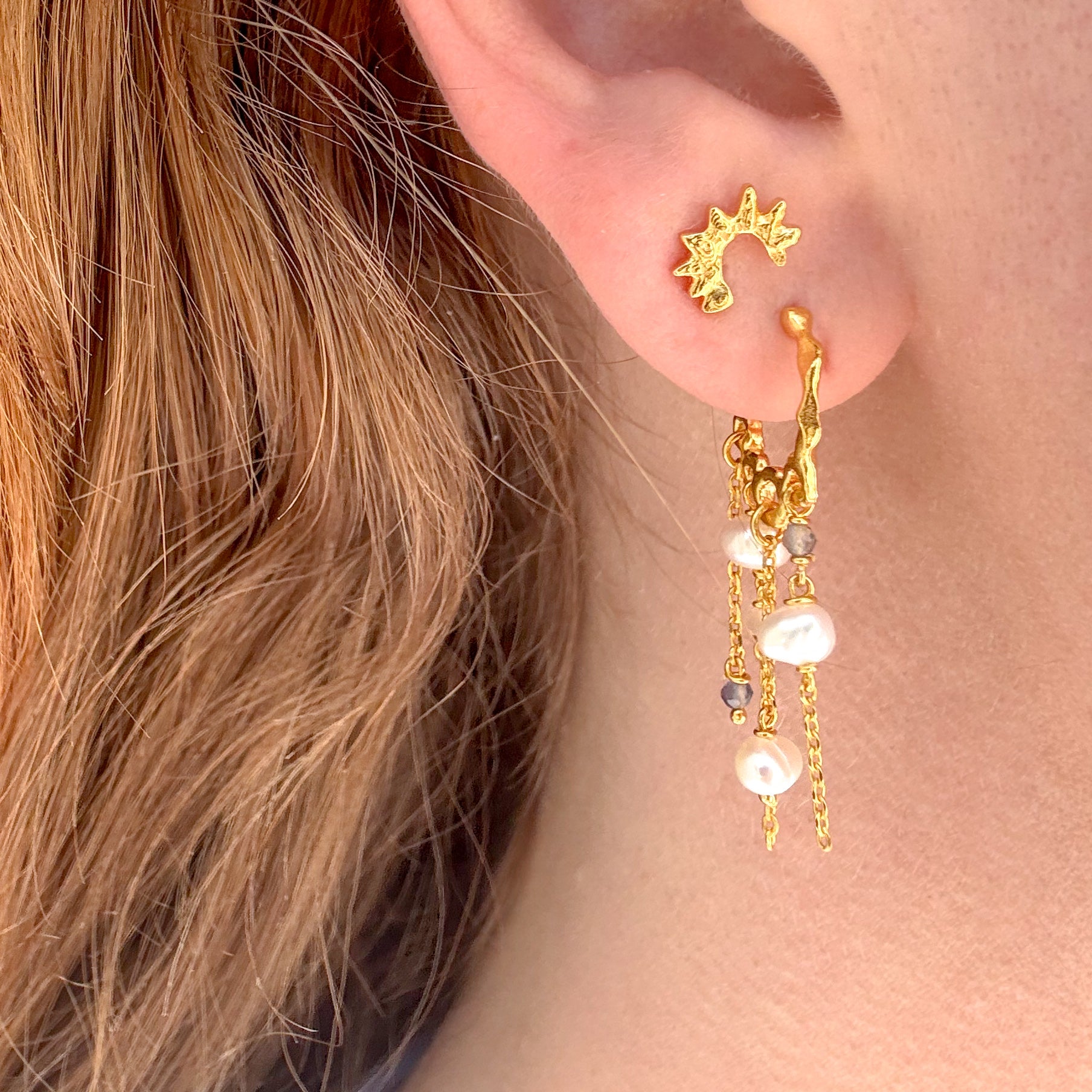 Luna Dangle Pastel Guldbelagt