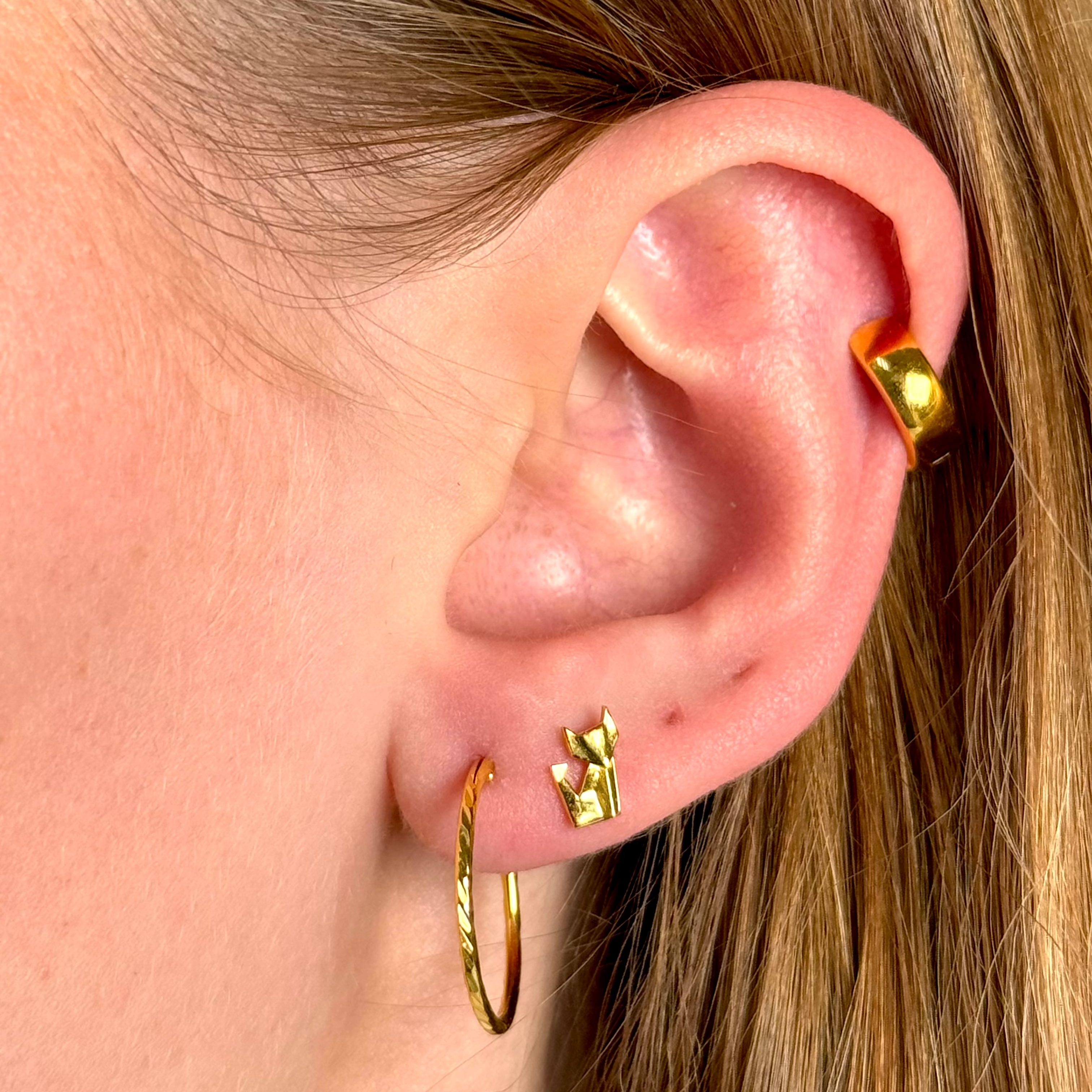 Diamond Riflet Hoops