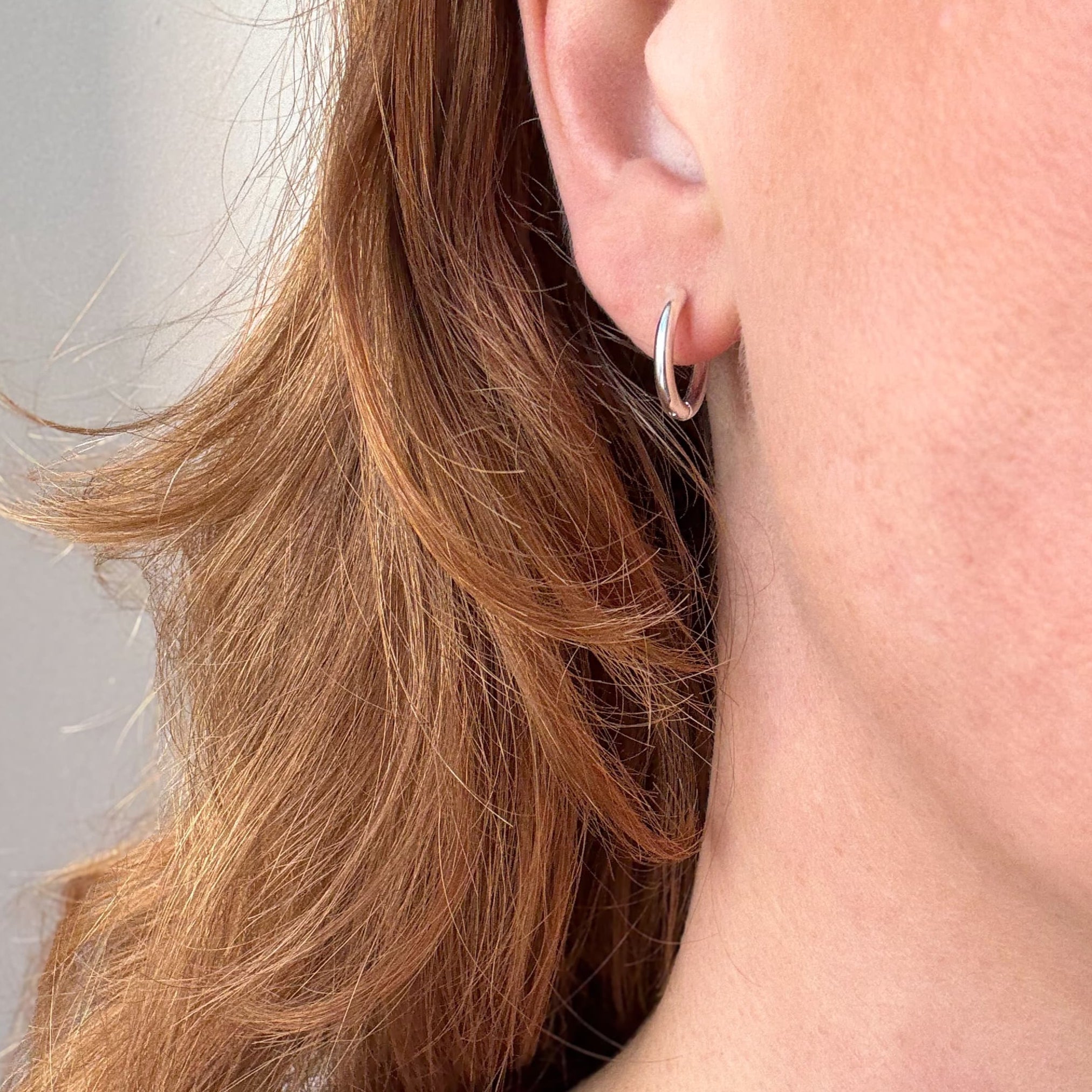 Classic Hoop 14 mm Sølvbelagt