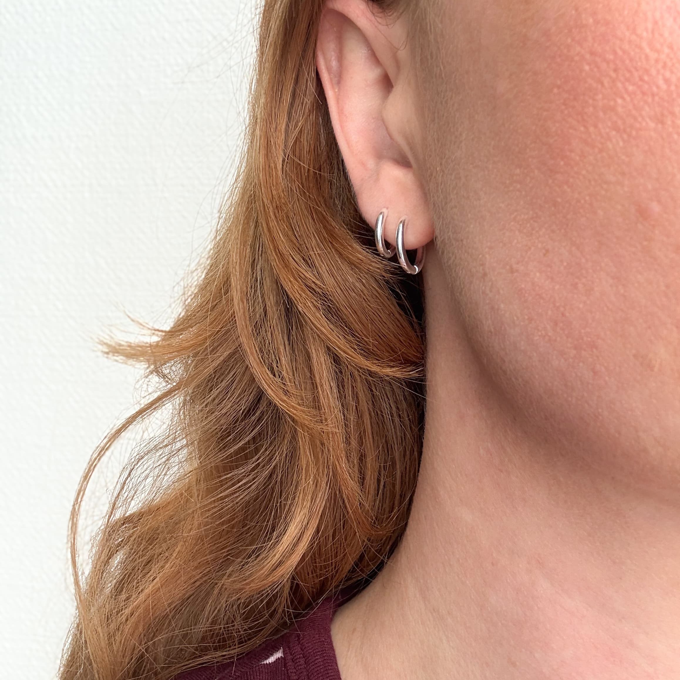 Classic Hoop 12 mm Sølvbelagt