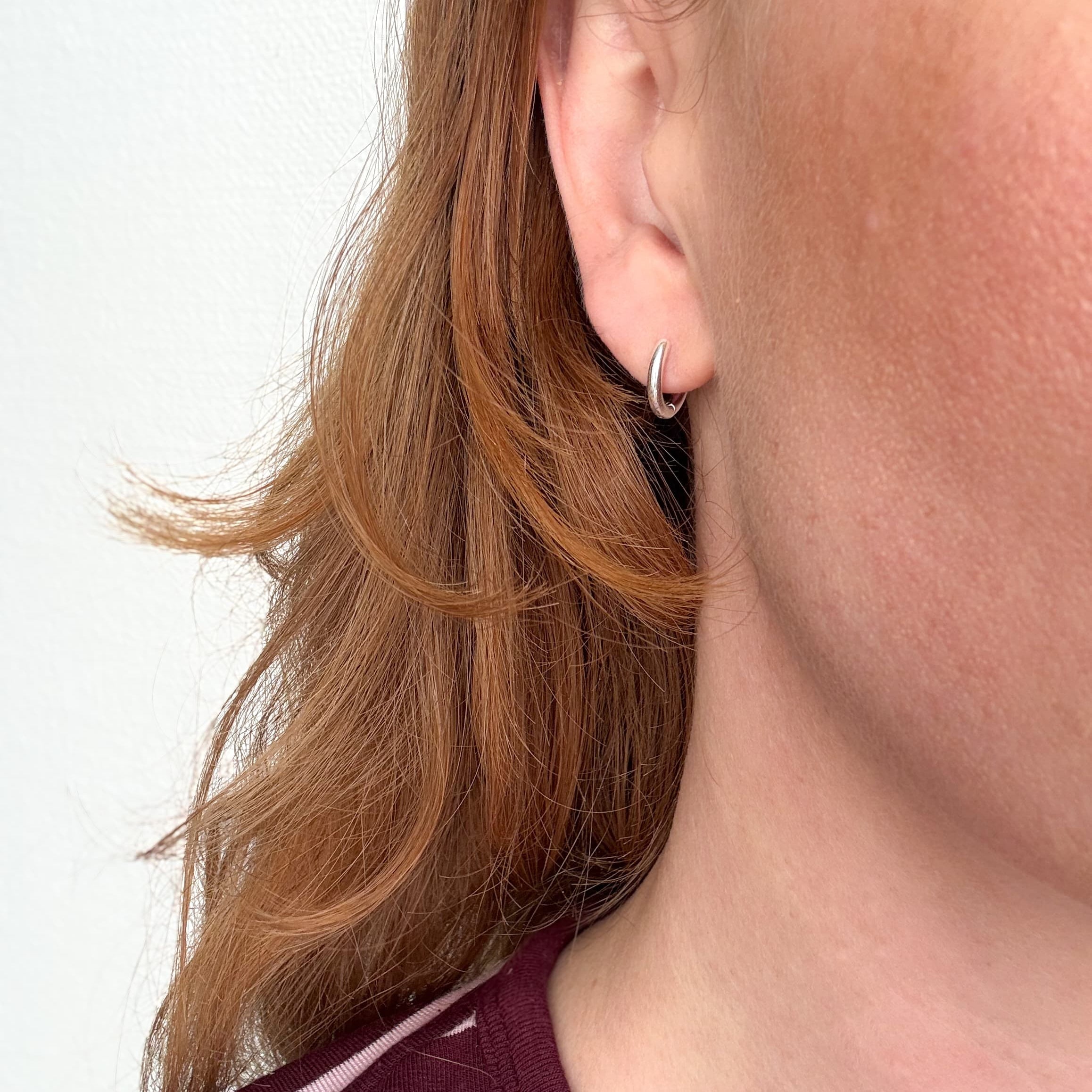 Classic Hoop 12 mm Sølvbelagt