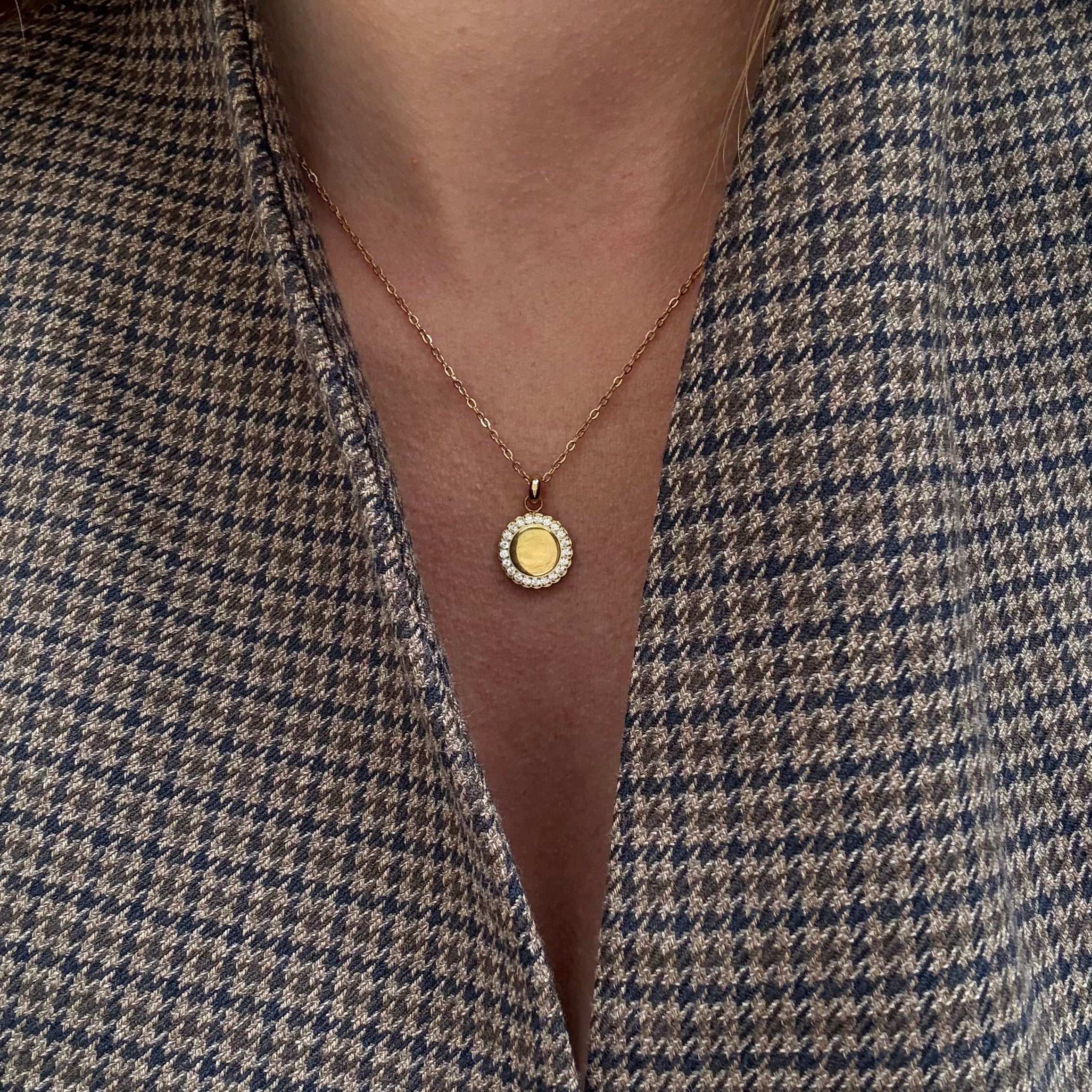 Krystal Halskæde med Indgravering