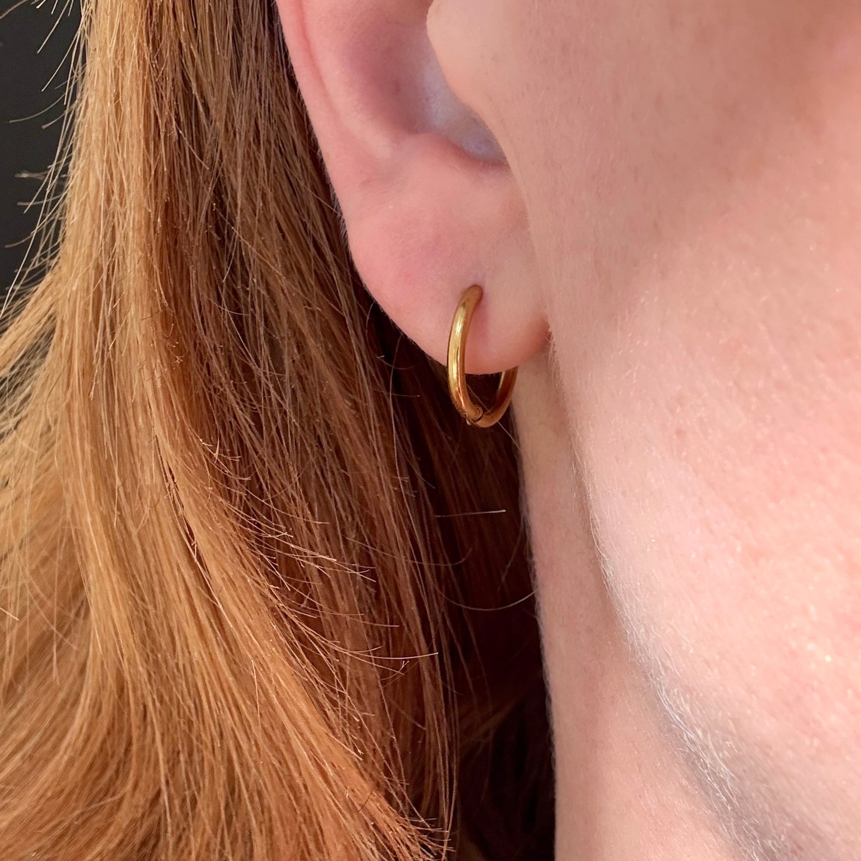 Classic Hoop 10 mm Guldbelagt