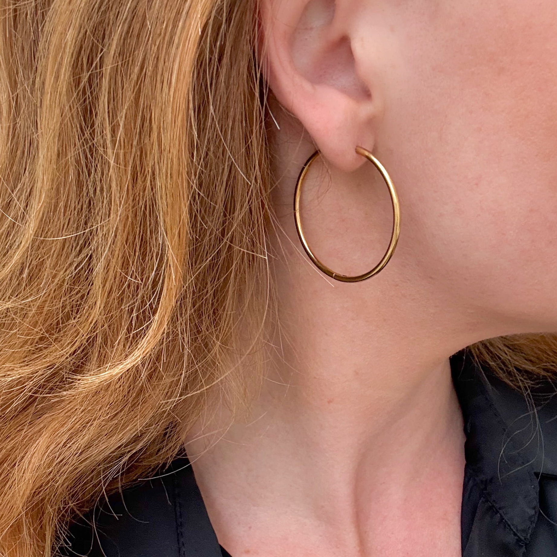 Classic Hoop 40 mm Guldbelagt