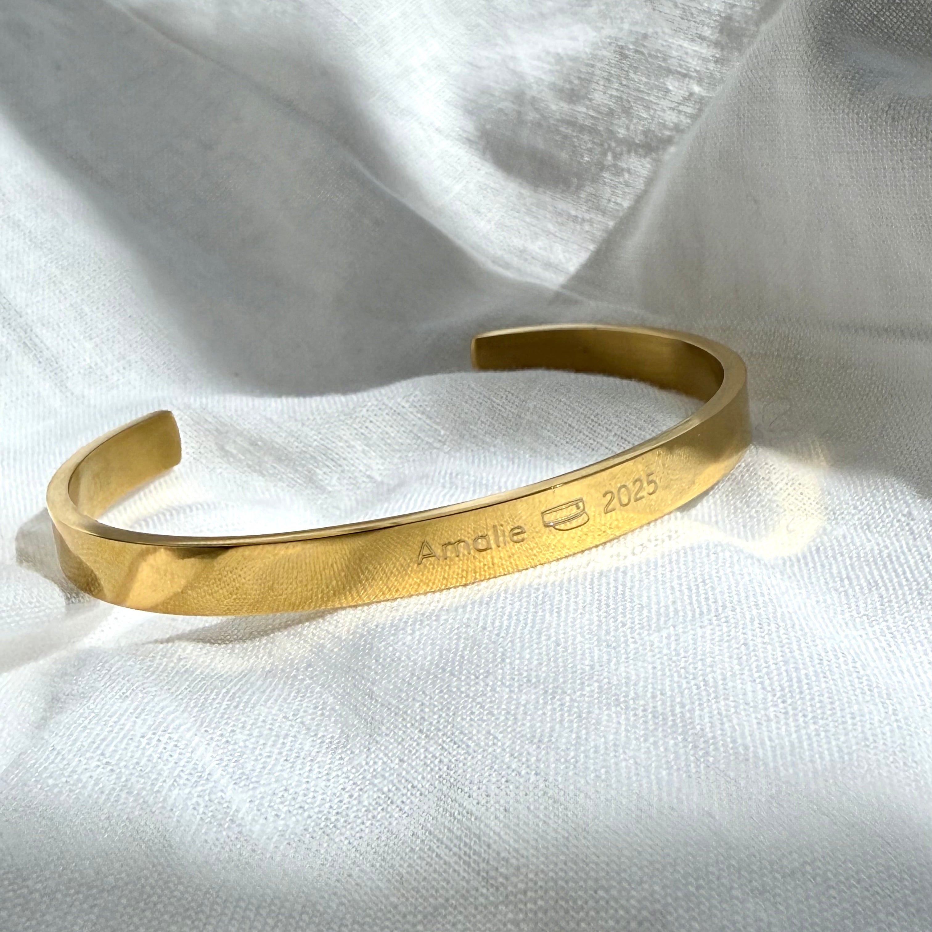 Classic Bangle Guldbelagt m. indgravering
