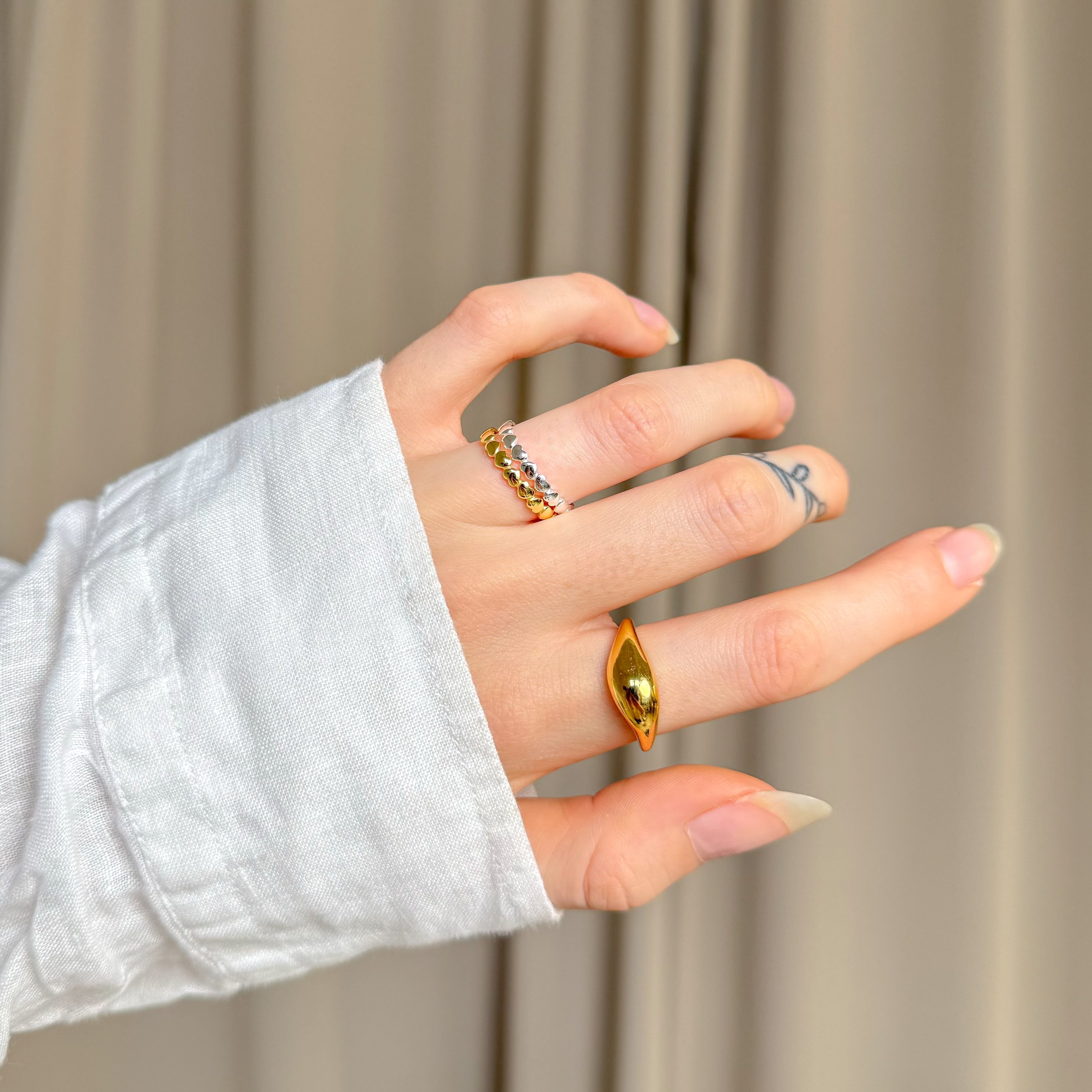 Hjerte Stribe Ring