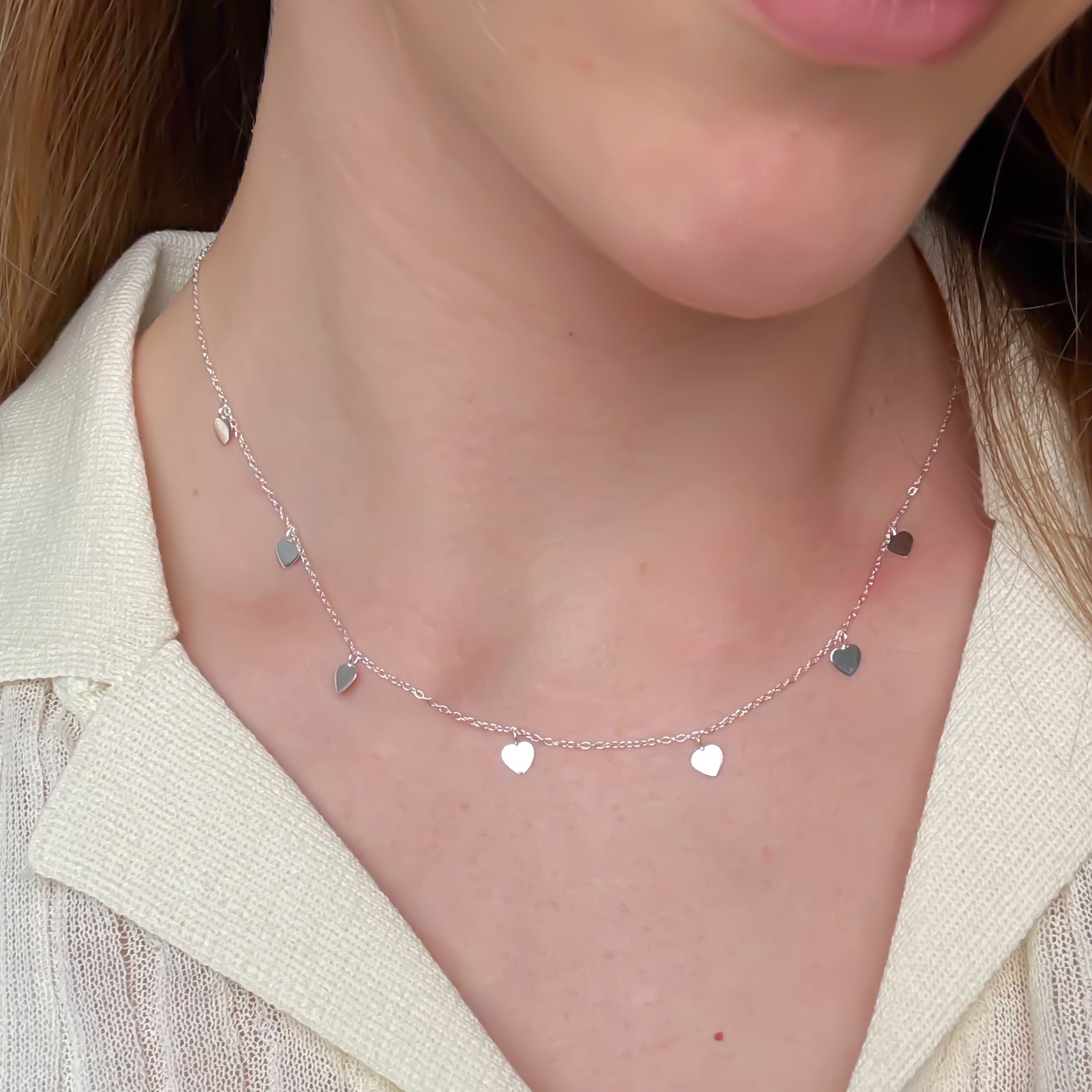 Multi Hjerte Halskæde