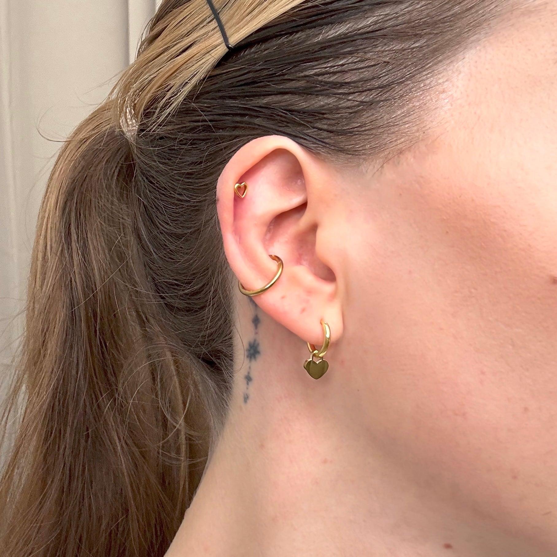 Solid Stribe Hjerte Sæt