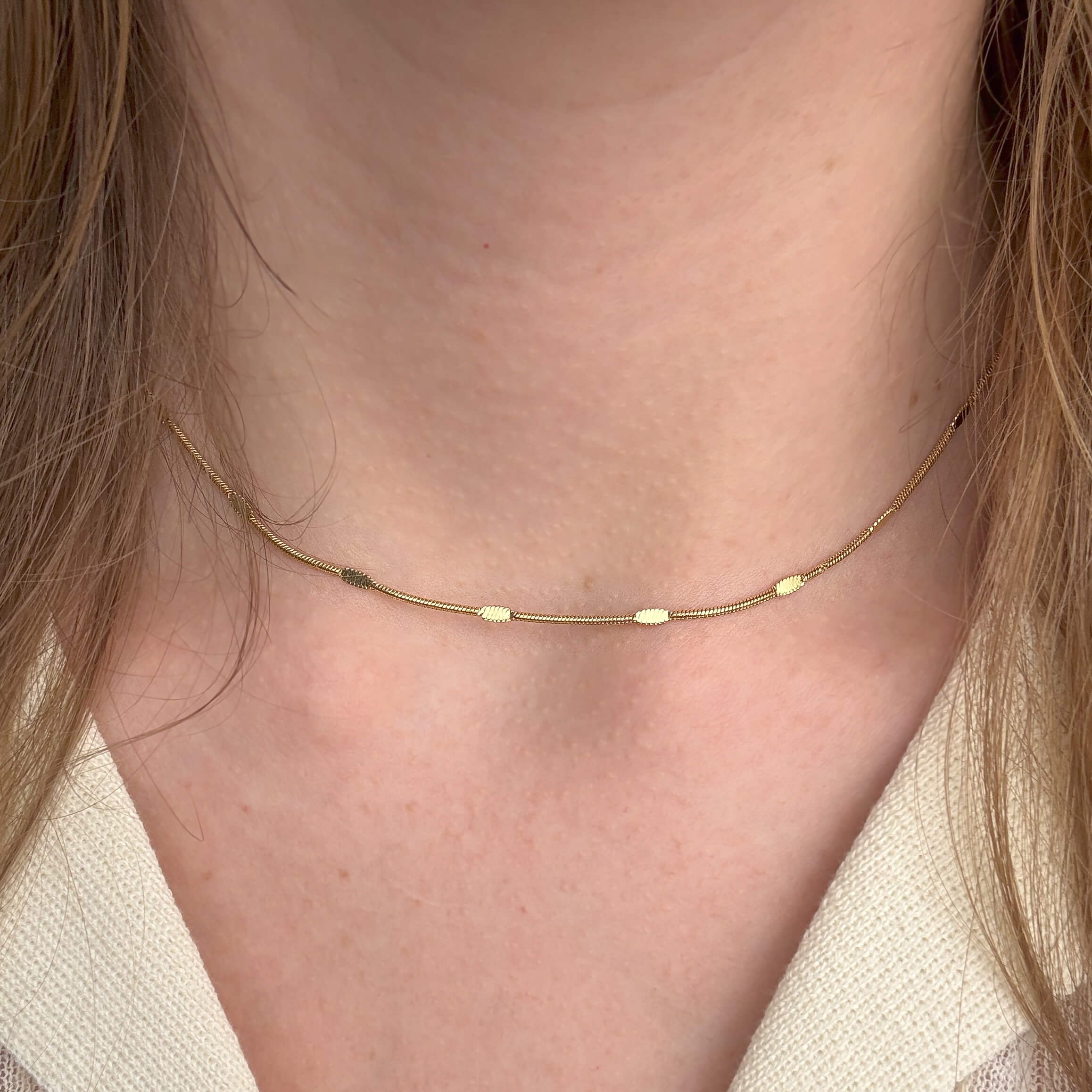 chain simple guldbelagt