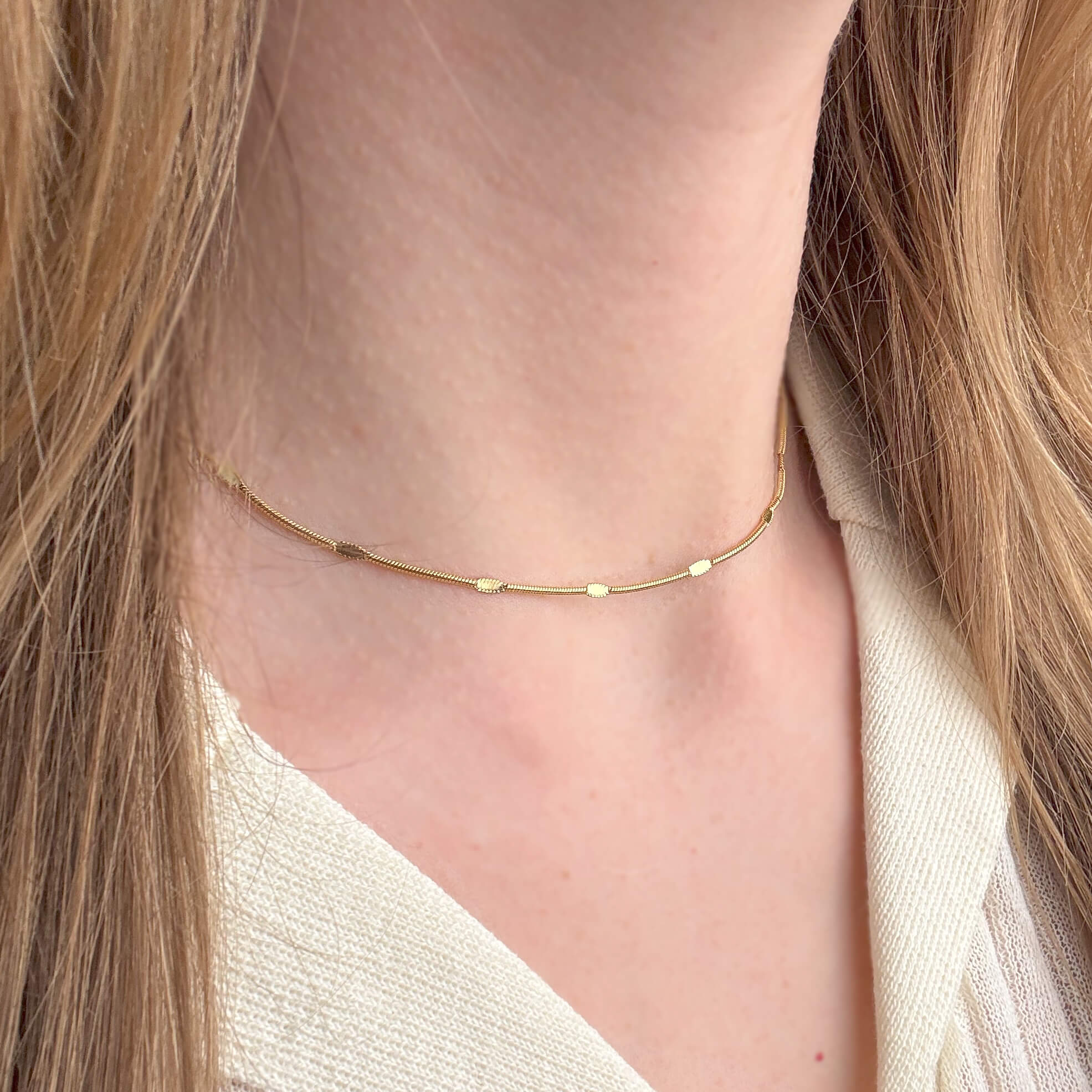 Chain simple halskæde fra siden