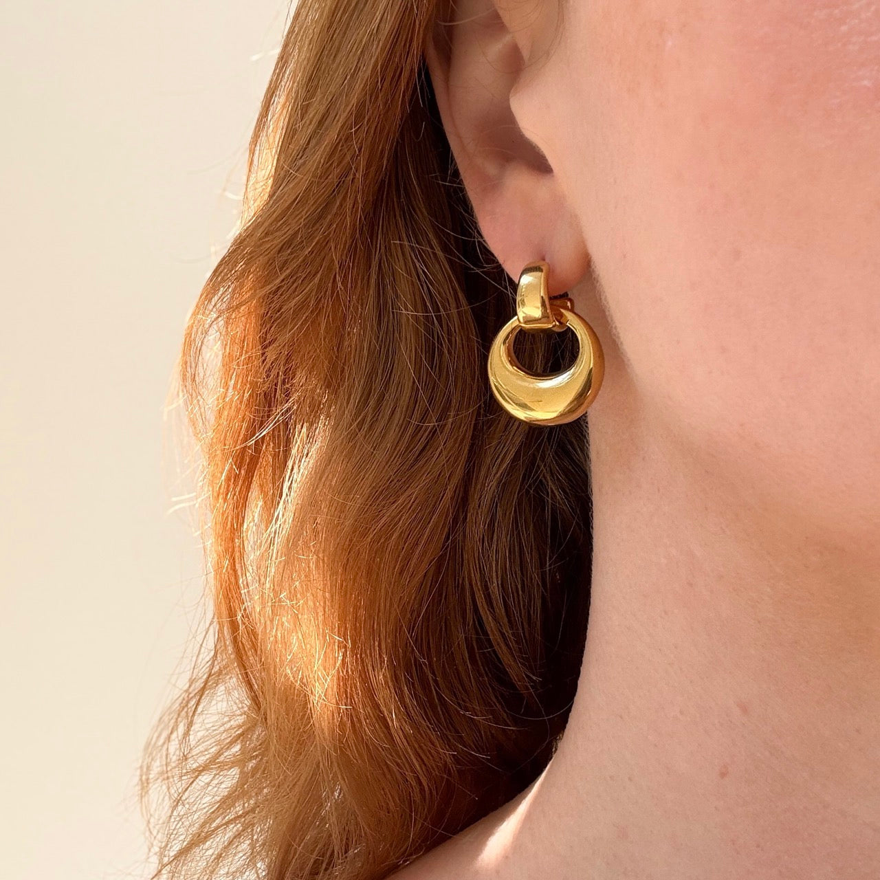 Cirkel Hoop Guldbelagt