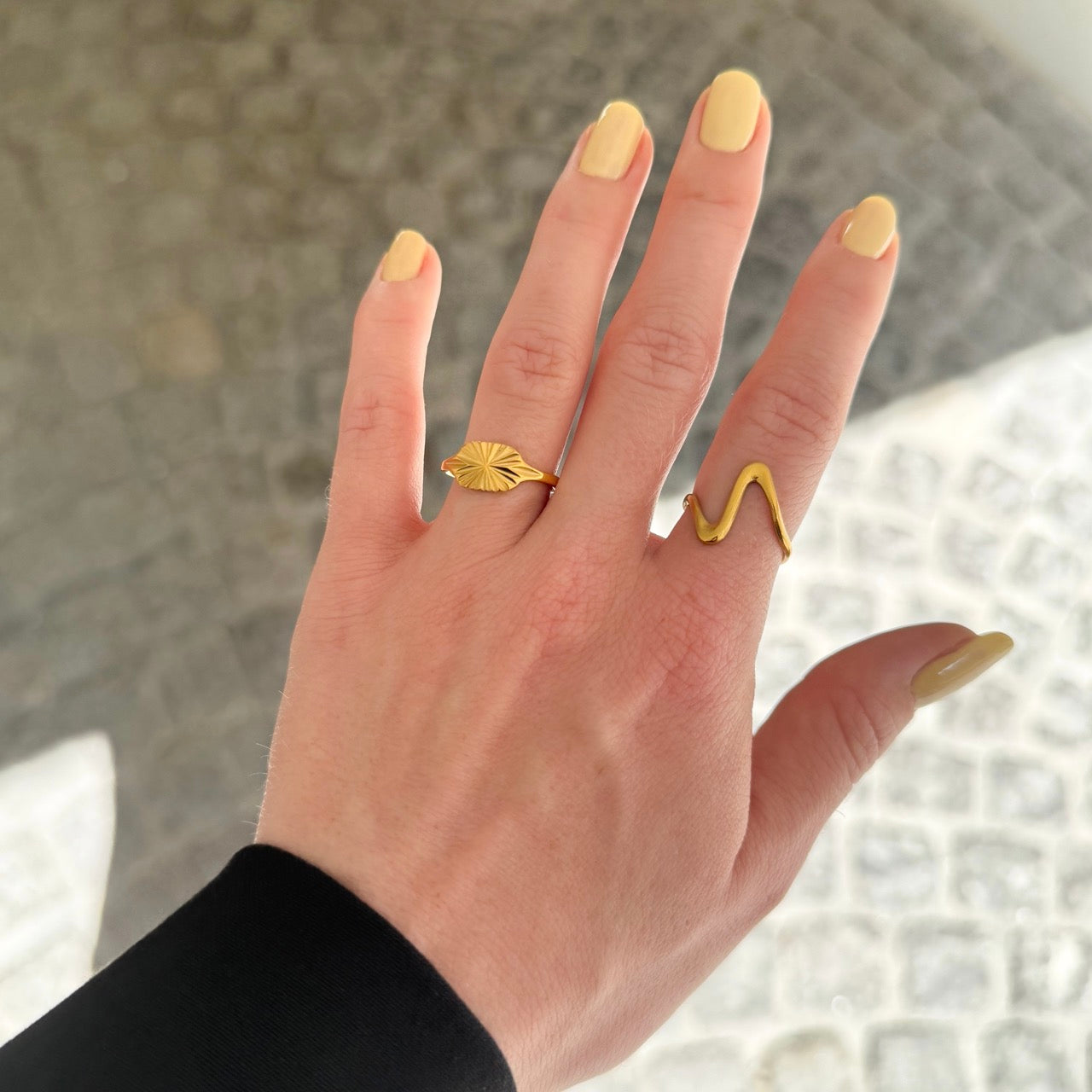 Sun Oval Signet Ring