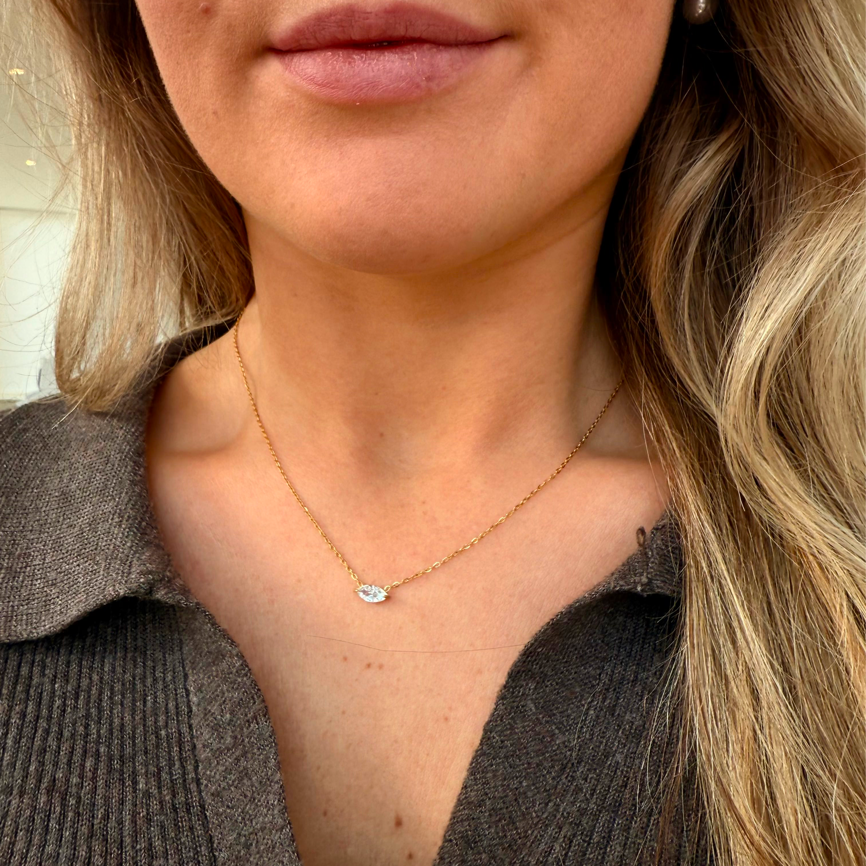 Marquise Krystal Halskæde