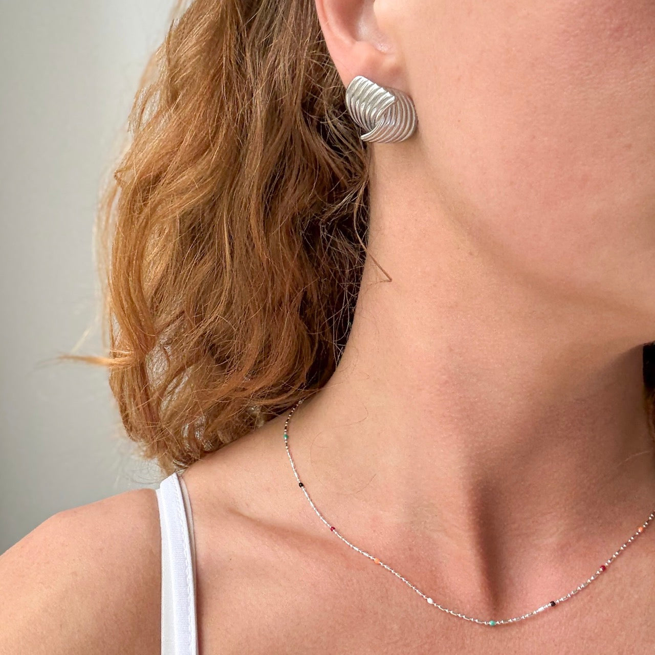 Sway Hug Stud Sølvbelagt