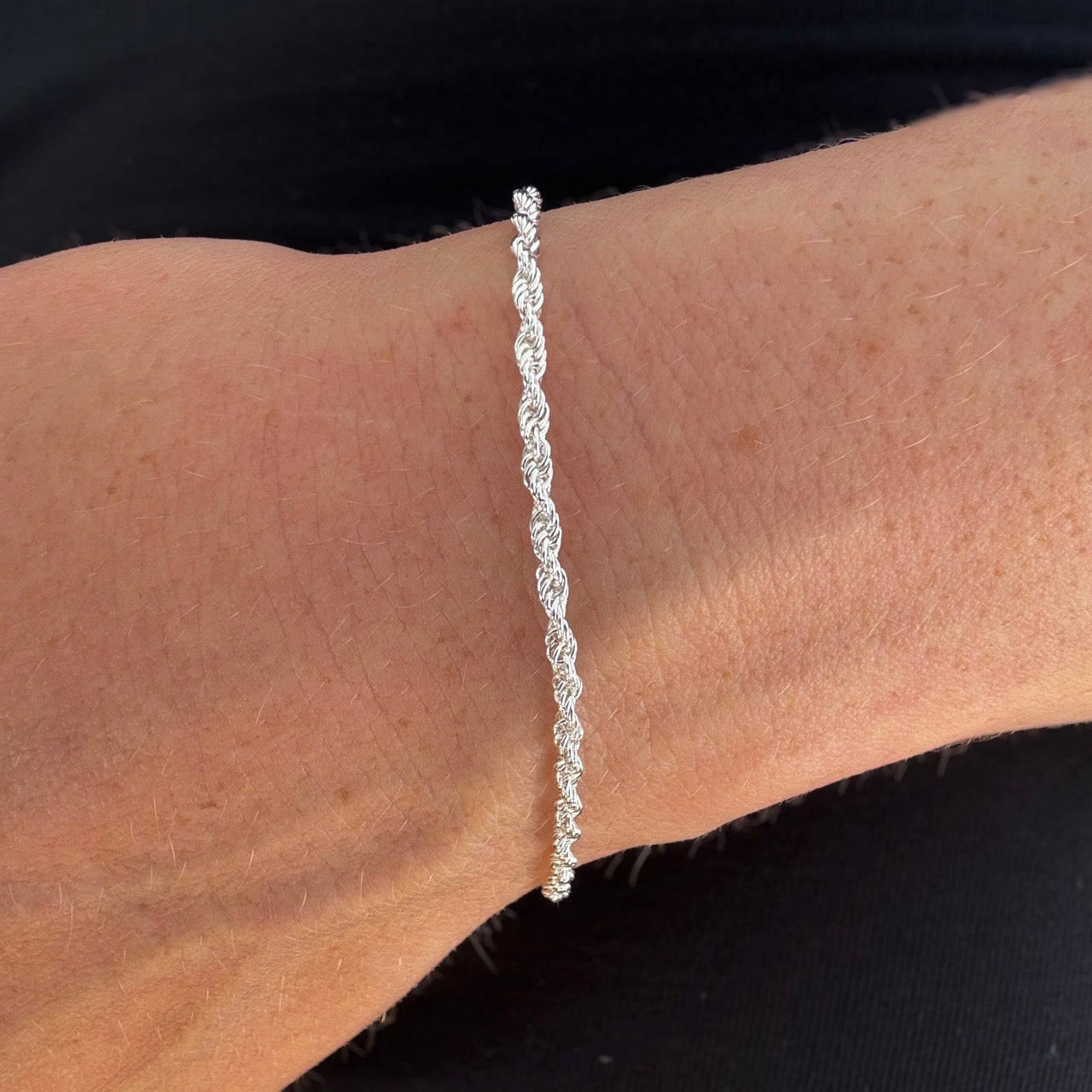 Snoet Rope Armbånd Sølvbelagt