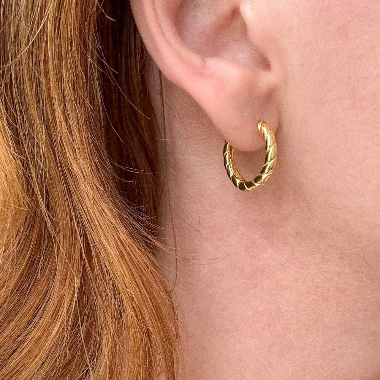 Twisted Mini Hoops