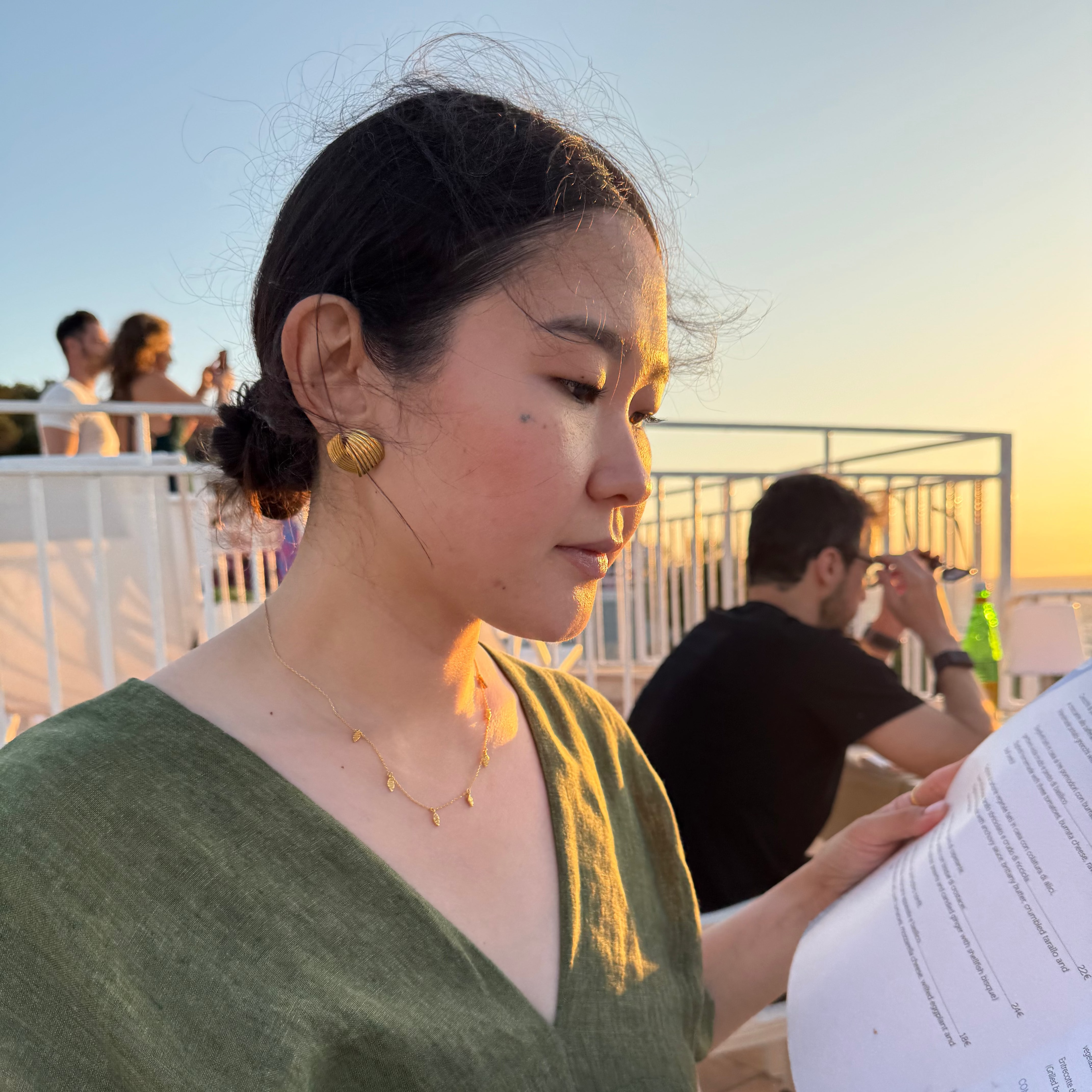 Leaf Halskæde Guldbelagt