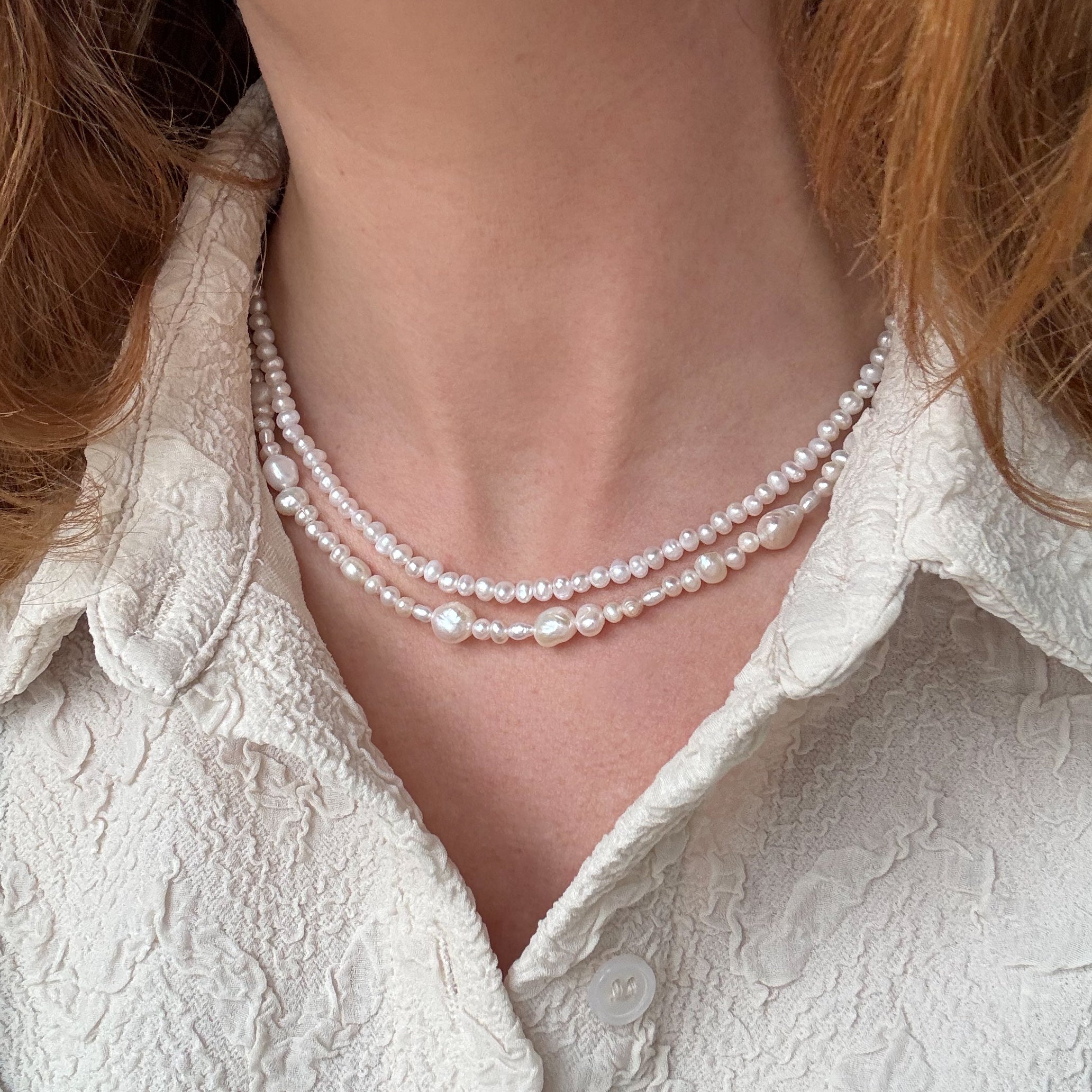 Barok Ferskvandsperlehalskæde