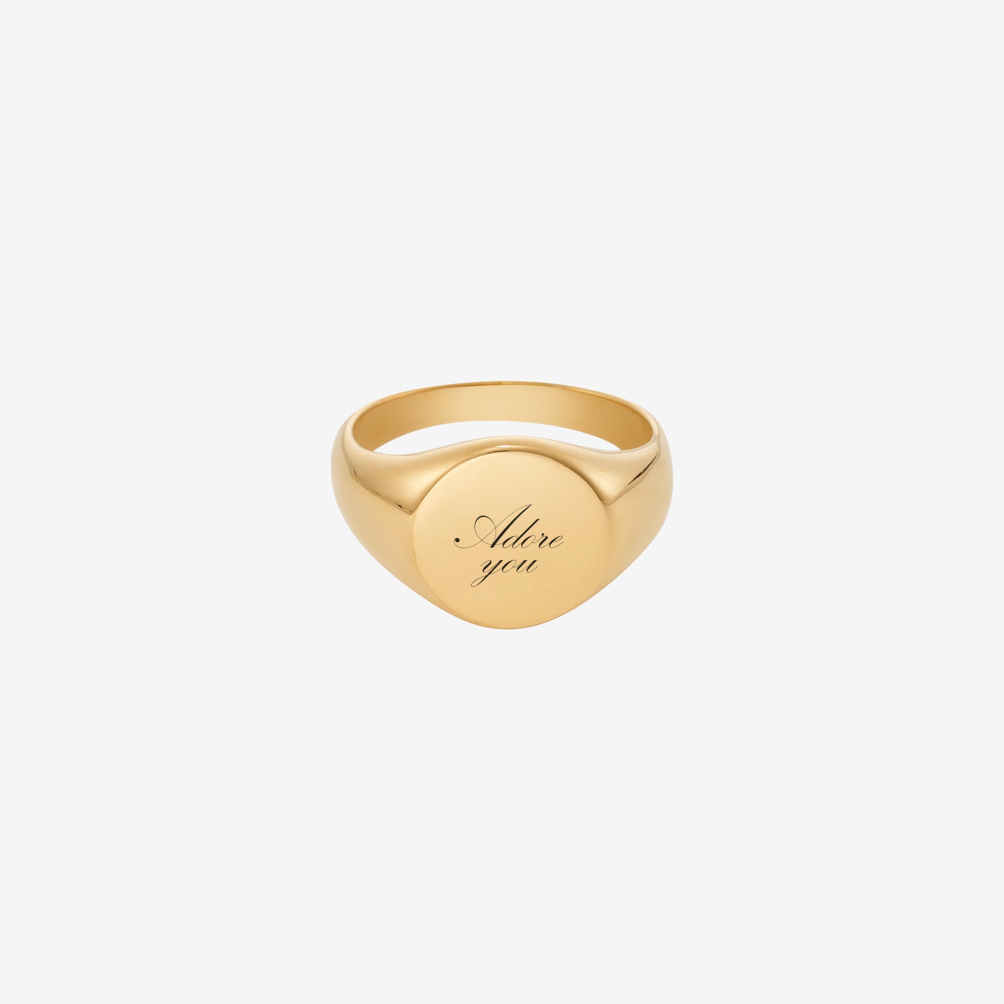 Indgraveret Adore You Ring