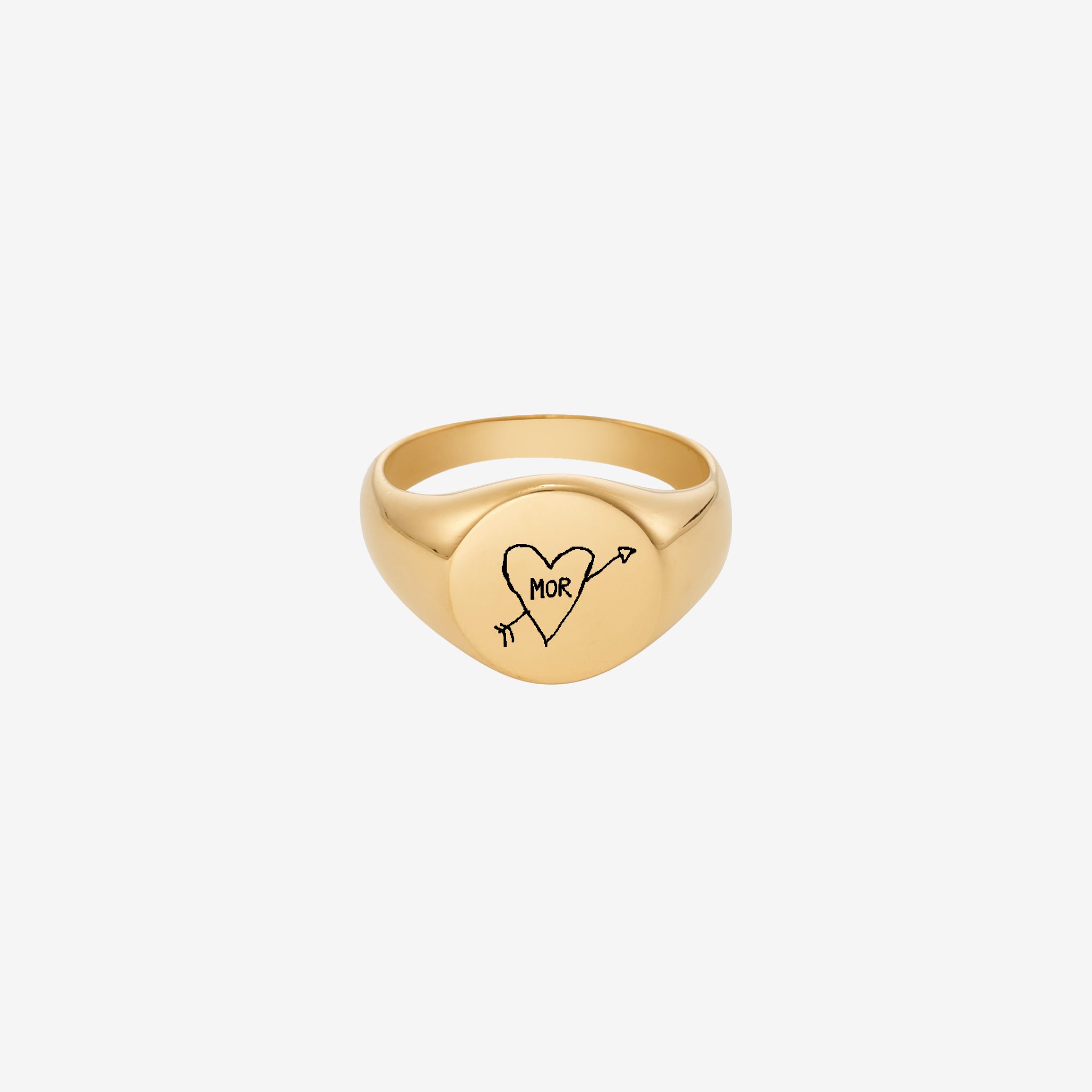 Indgraveret Mor Ring