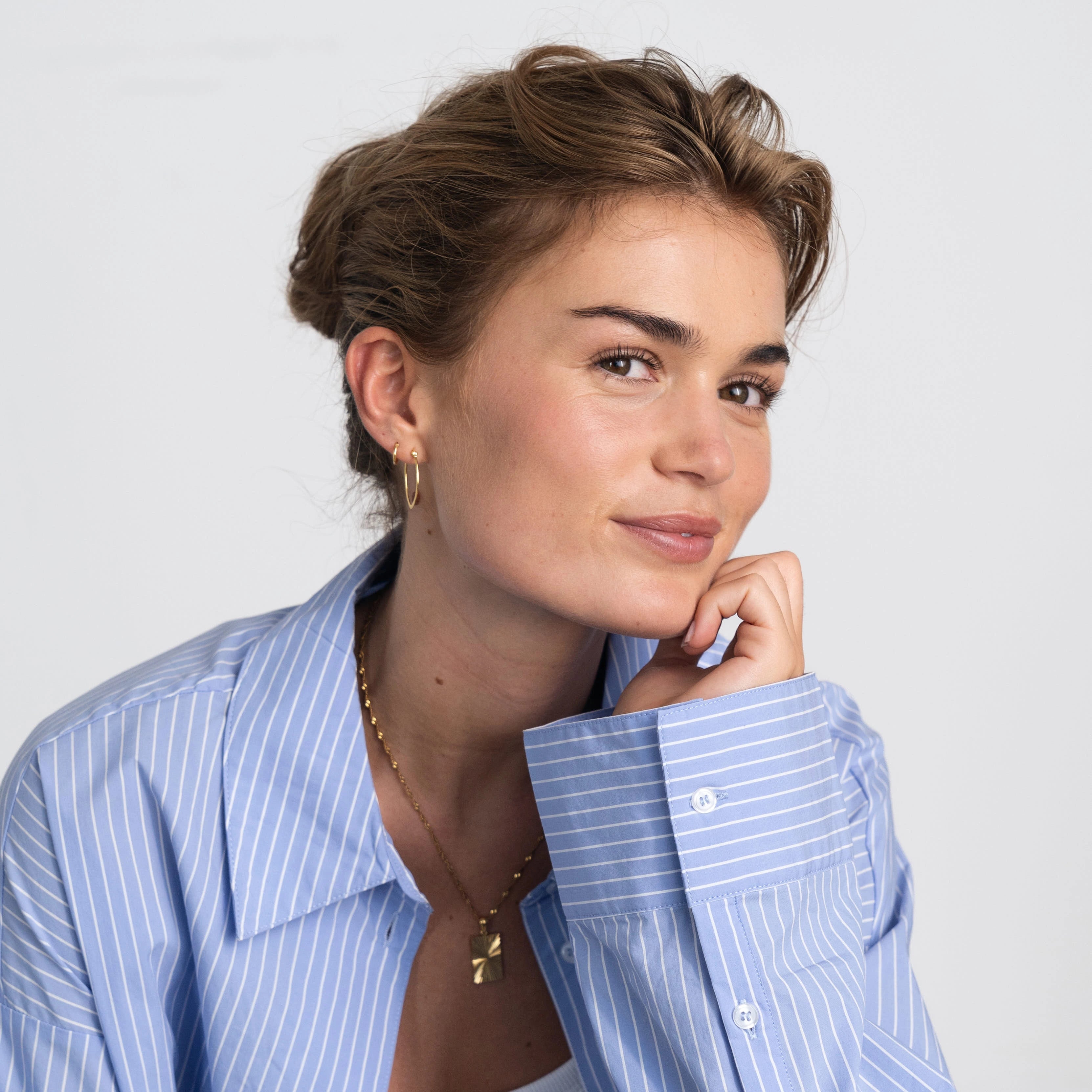 French Lock Flat Hoops