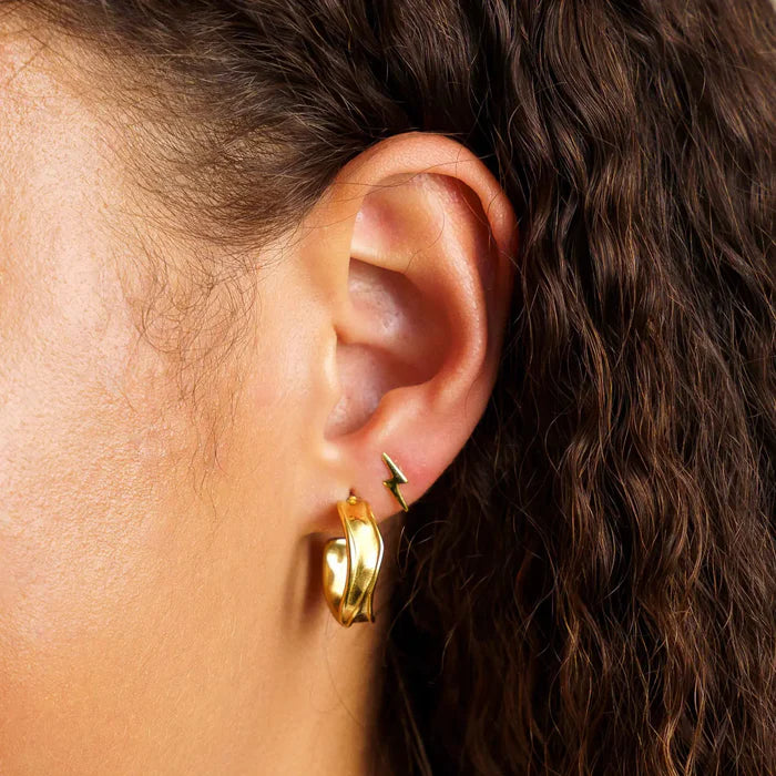 Curved Simpel Sæt: 3 øreringe