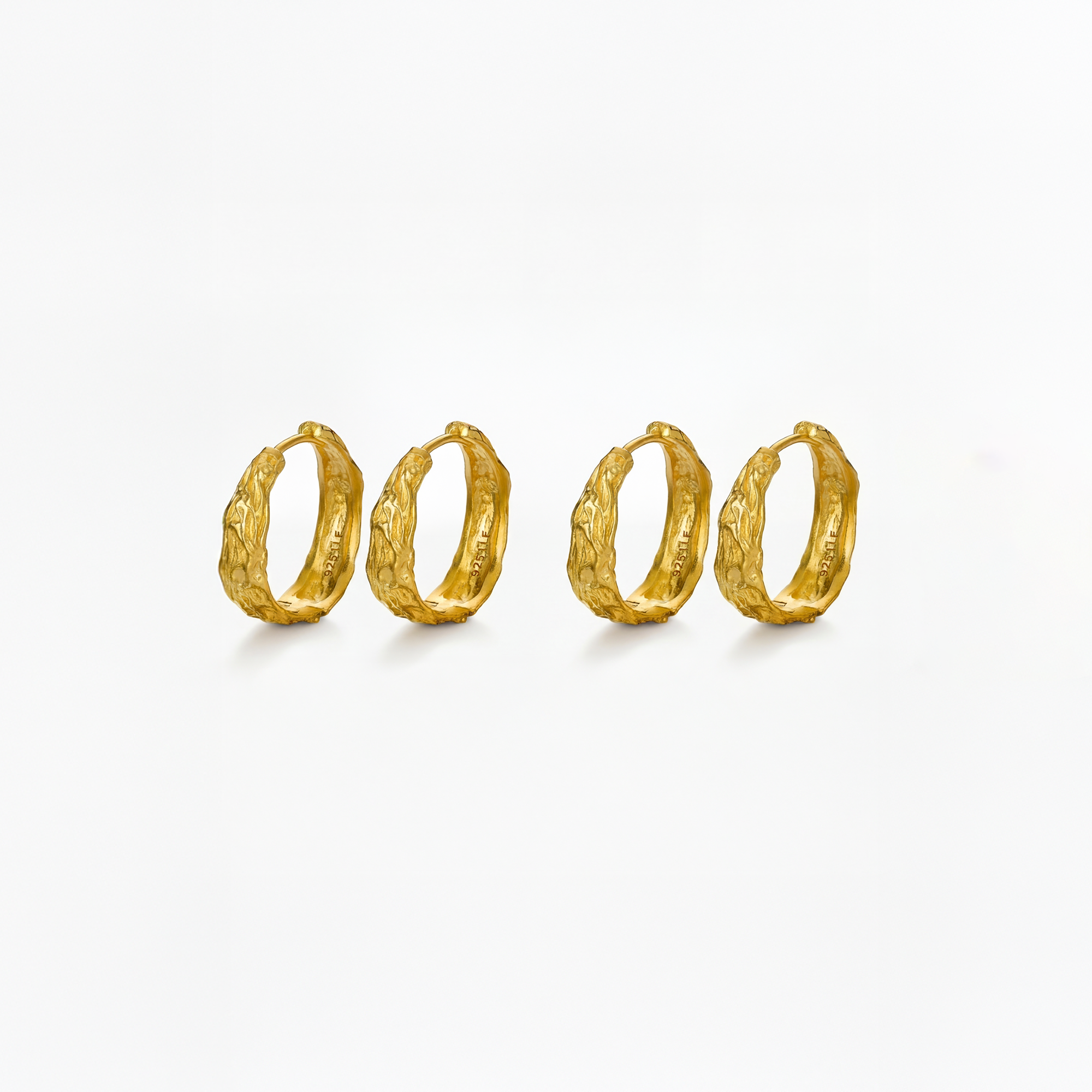 Melted Guld Dobbelt Sæt 23,5mm