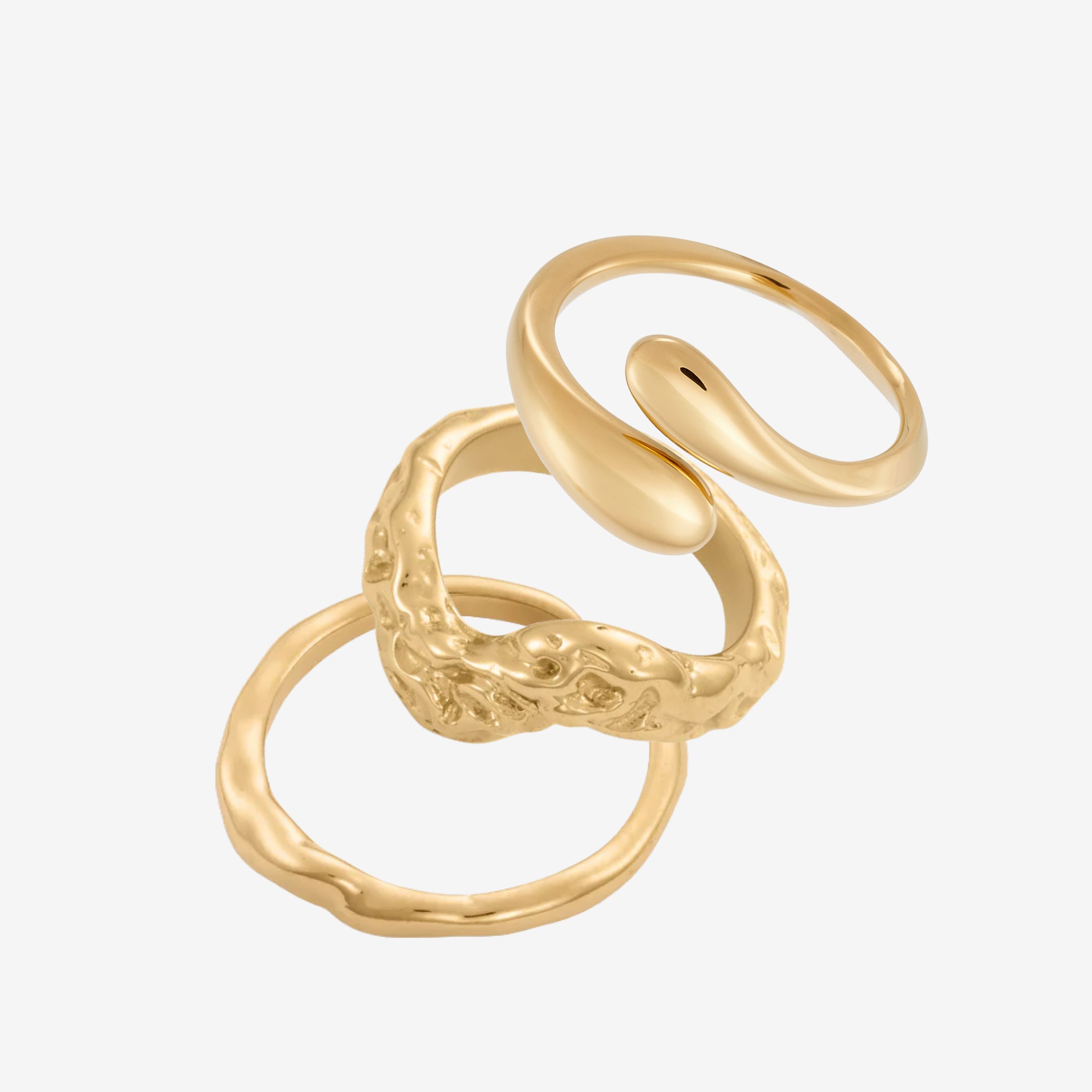 Melted Hug Sæt: 3 ringe