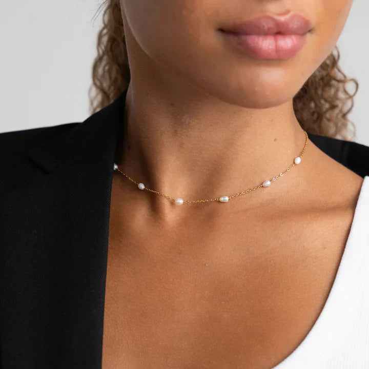 Perle Chunky Sæt: 1 ring, 1 armbånd & 1 halskæde