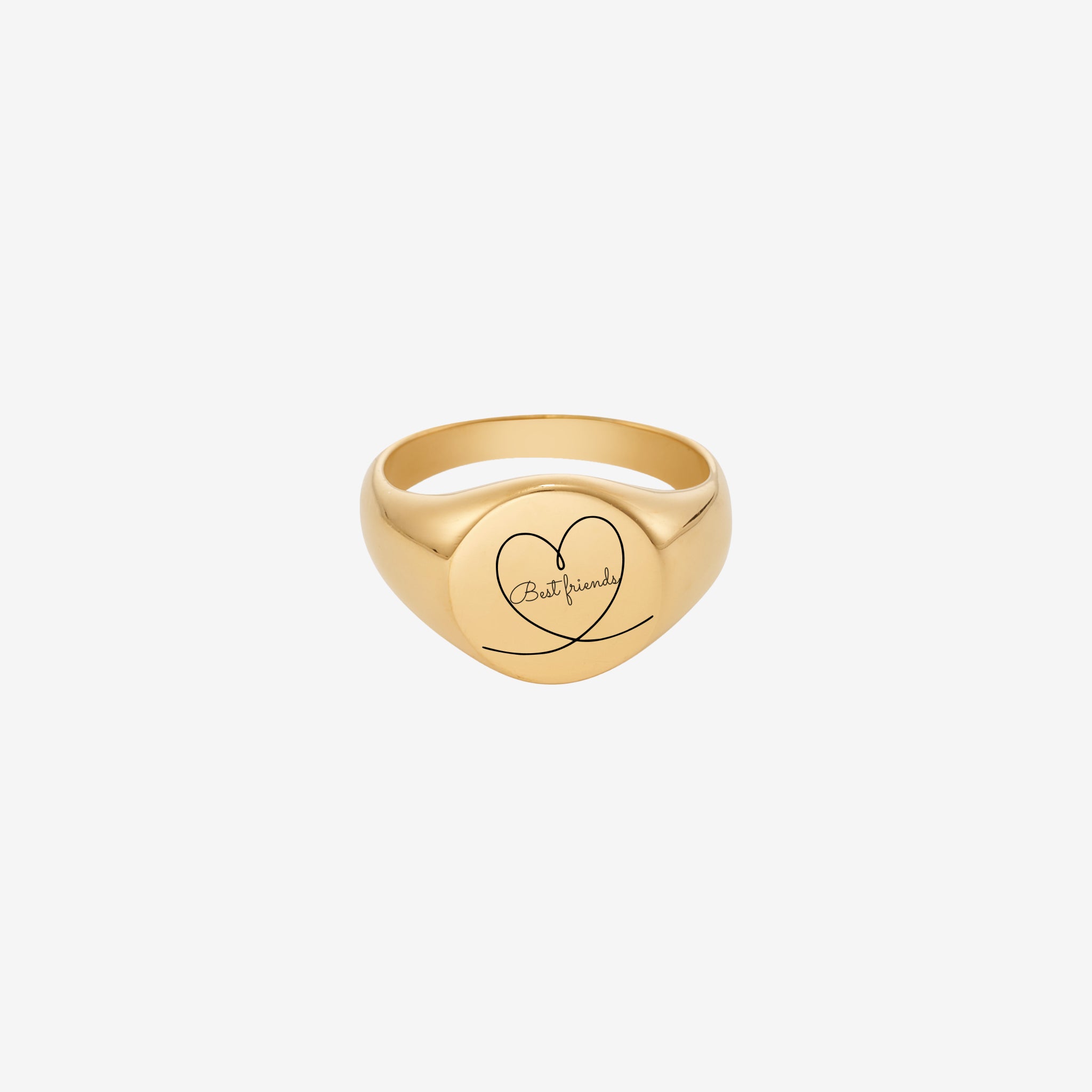 Indgraveret Bedste Ven Ring