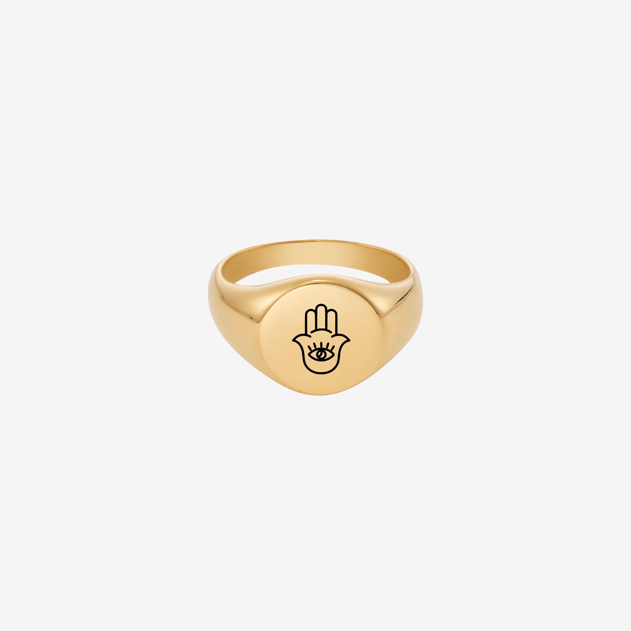 Indgraveret Fatima Hånd Ring