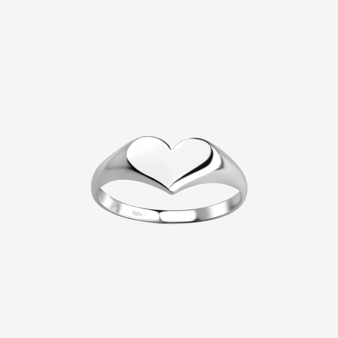Solid Hjerte Ring