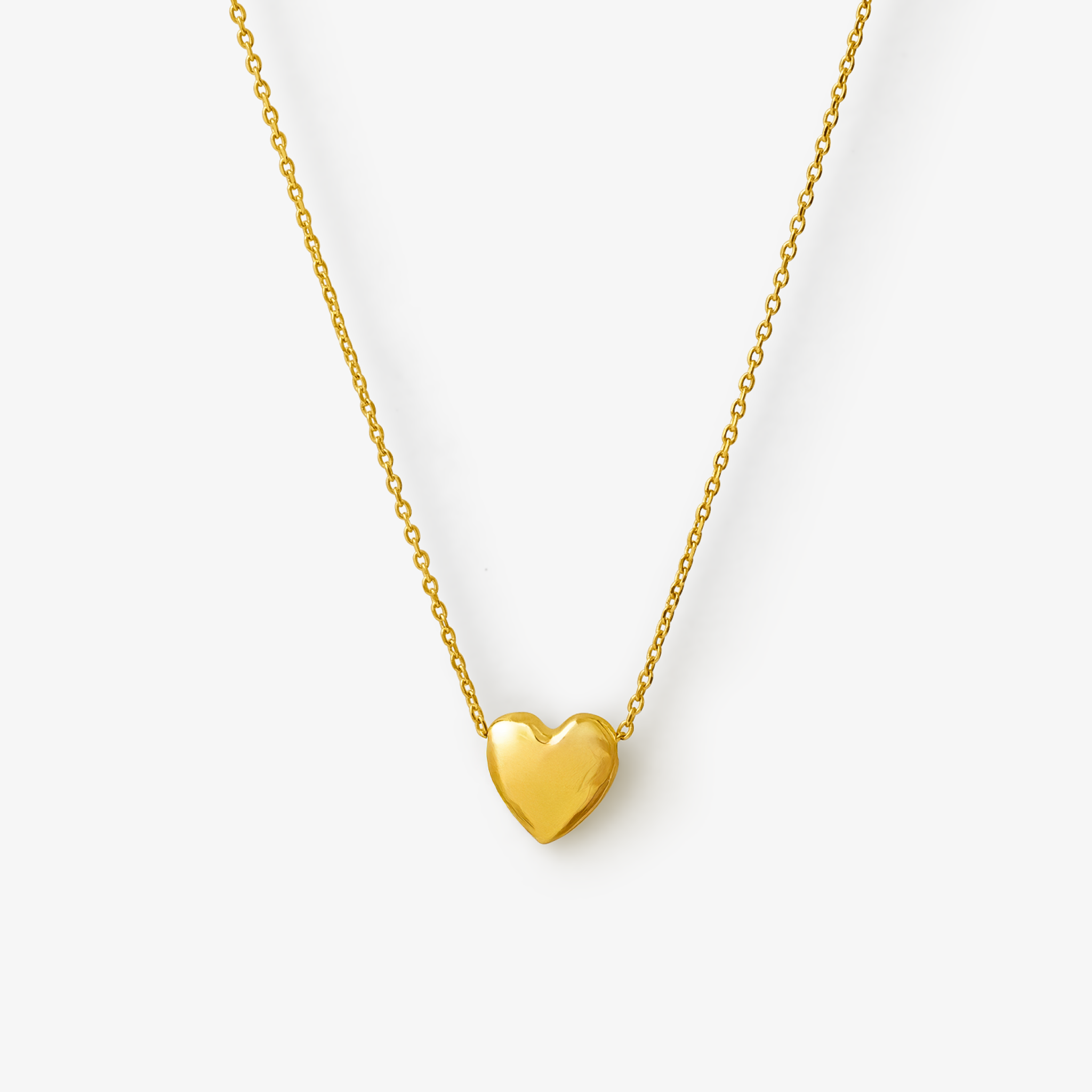 Banket Hjerte Halskæde i guld