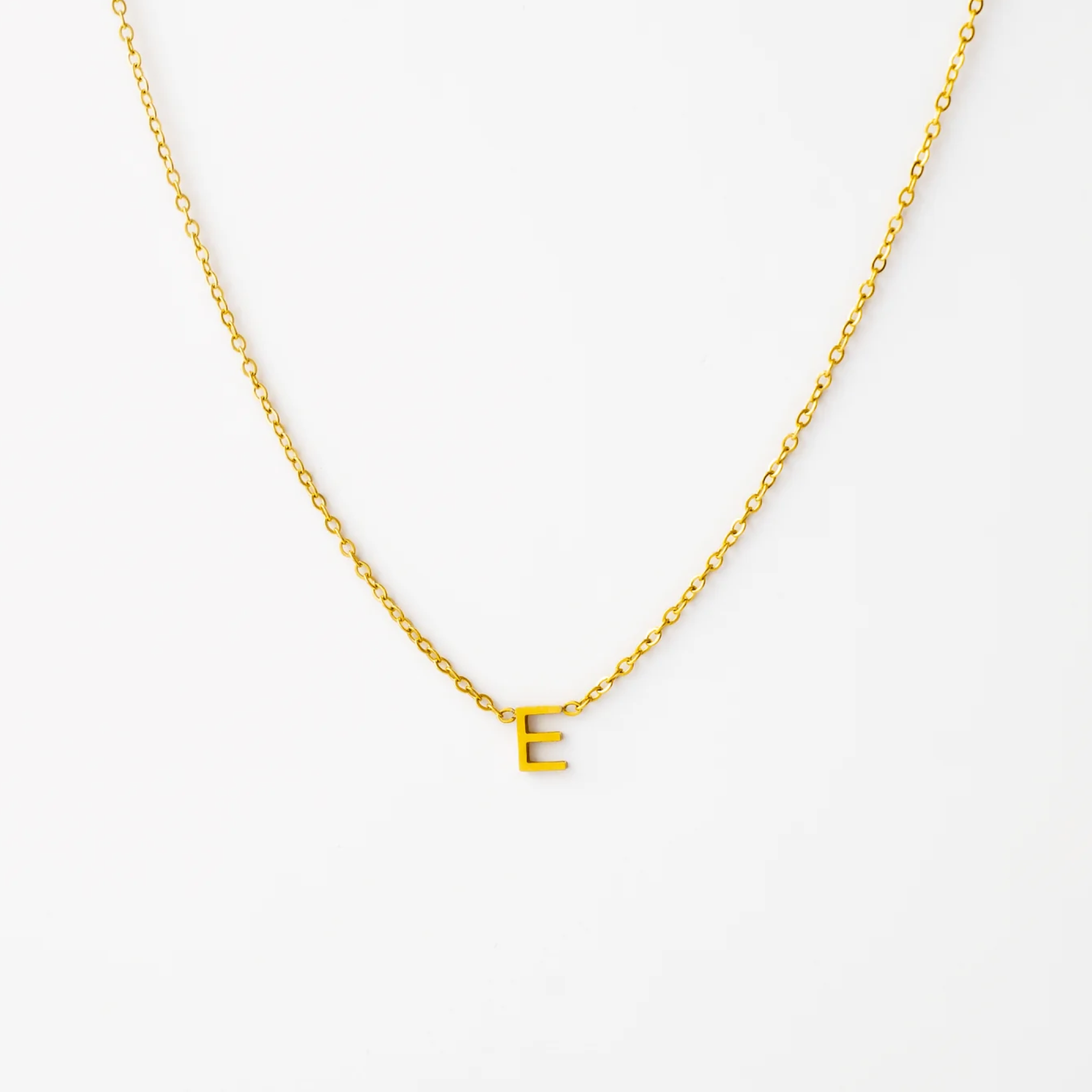 Bogstav Halskæde Guldbelagt