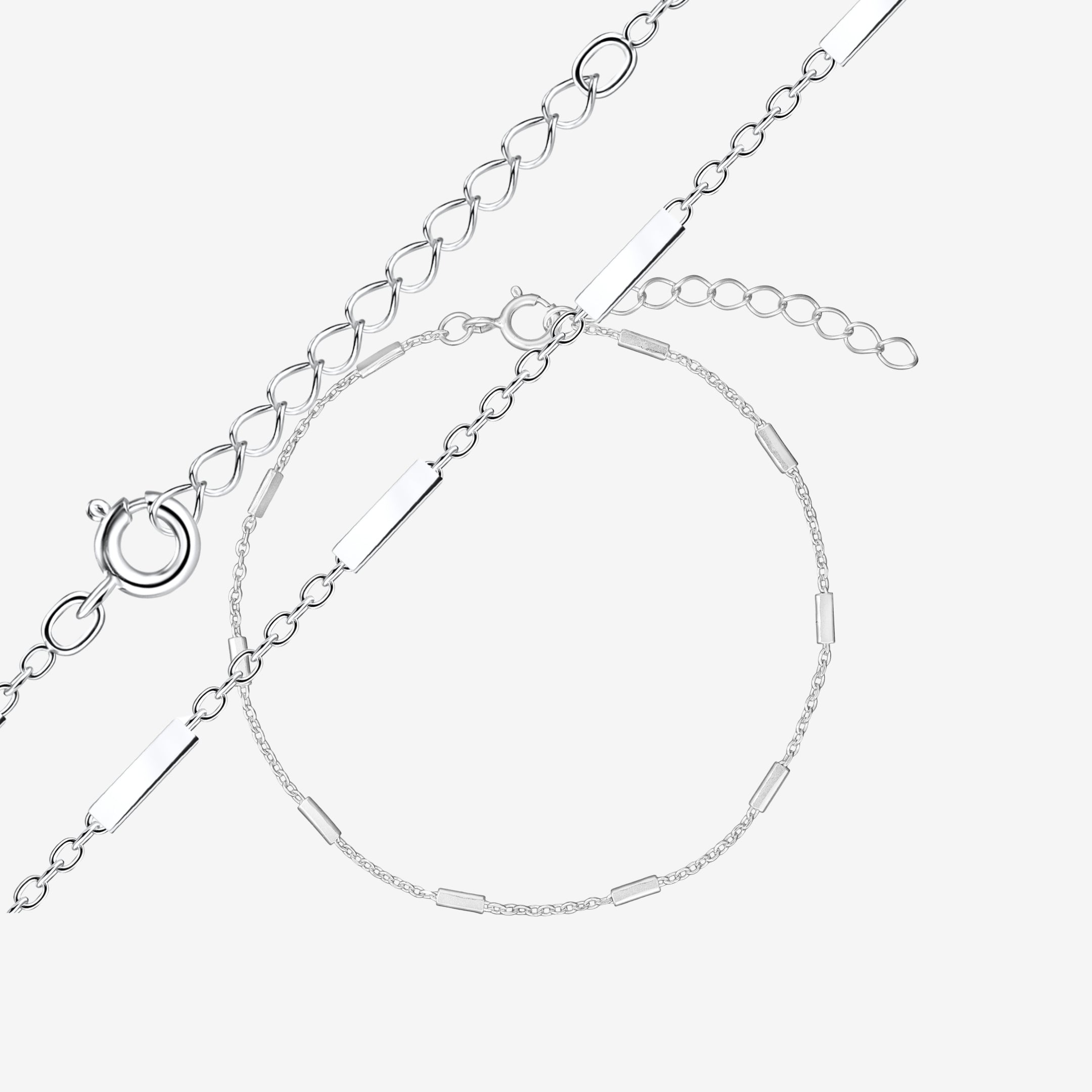 Cablebar Sæt: 1 armbånd & 1 halskæde
