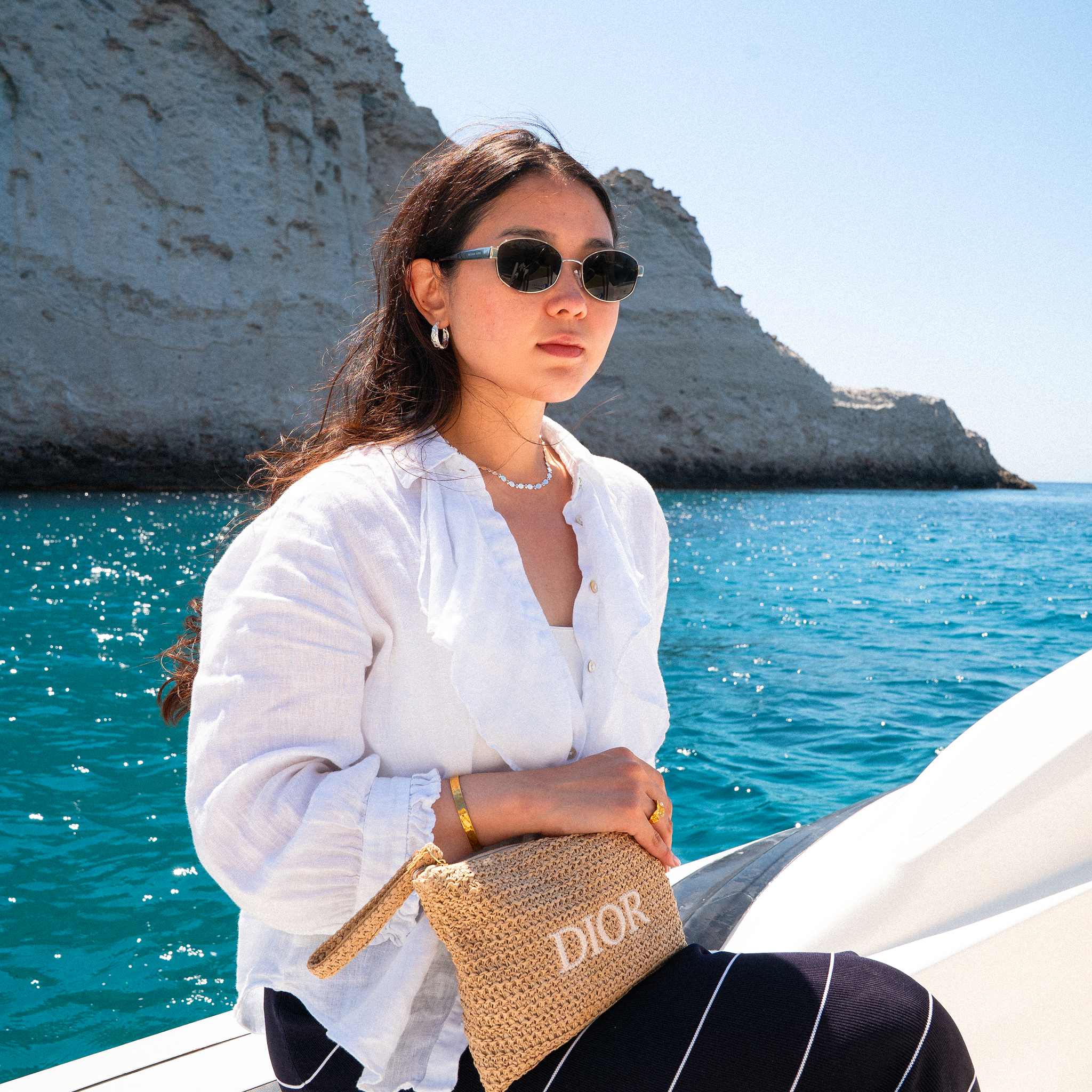 Sun Halskæde Sølvbelagt